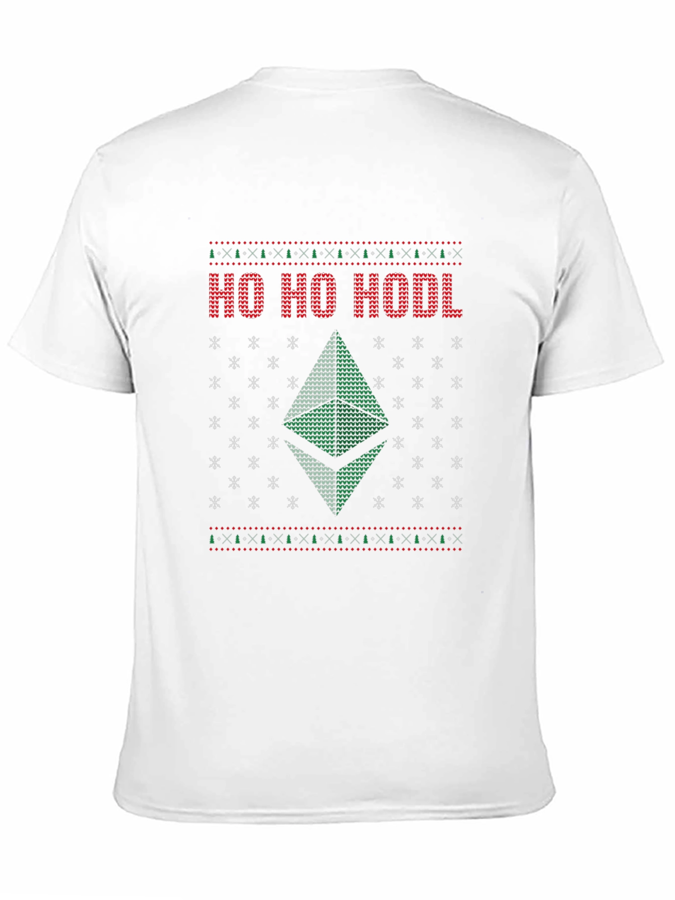 Ho Ho HODL Christmas Ethereum Ugly Sweater T-Shirt