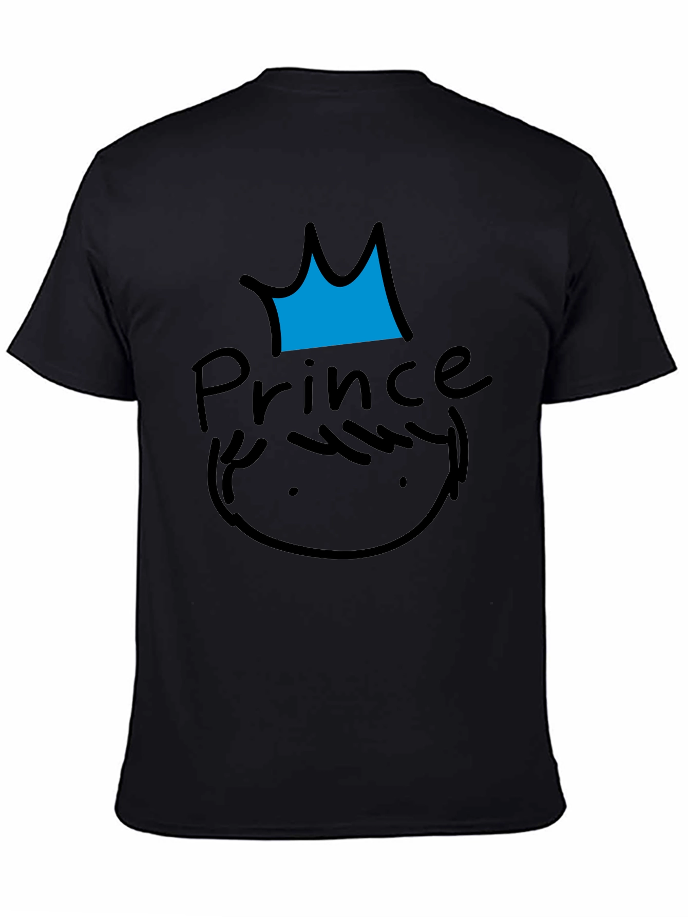 Prince Graphic Tee - Black Casual T-Shirt
