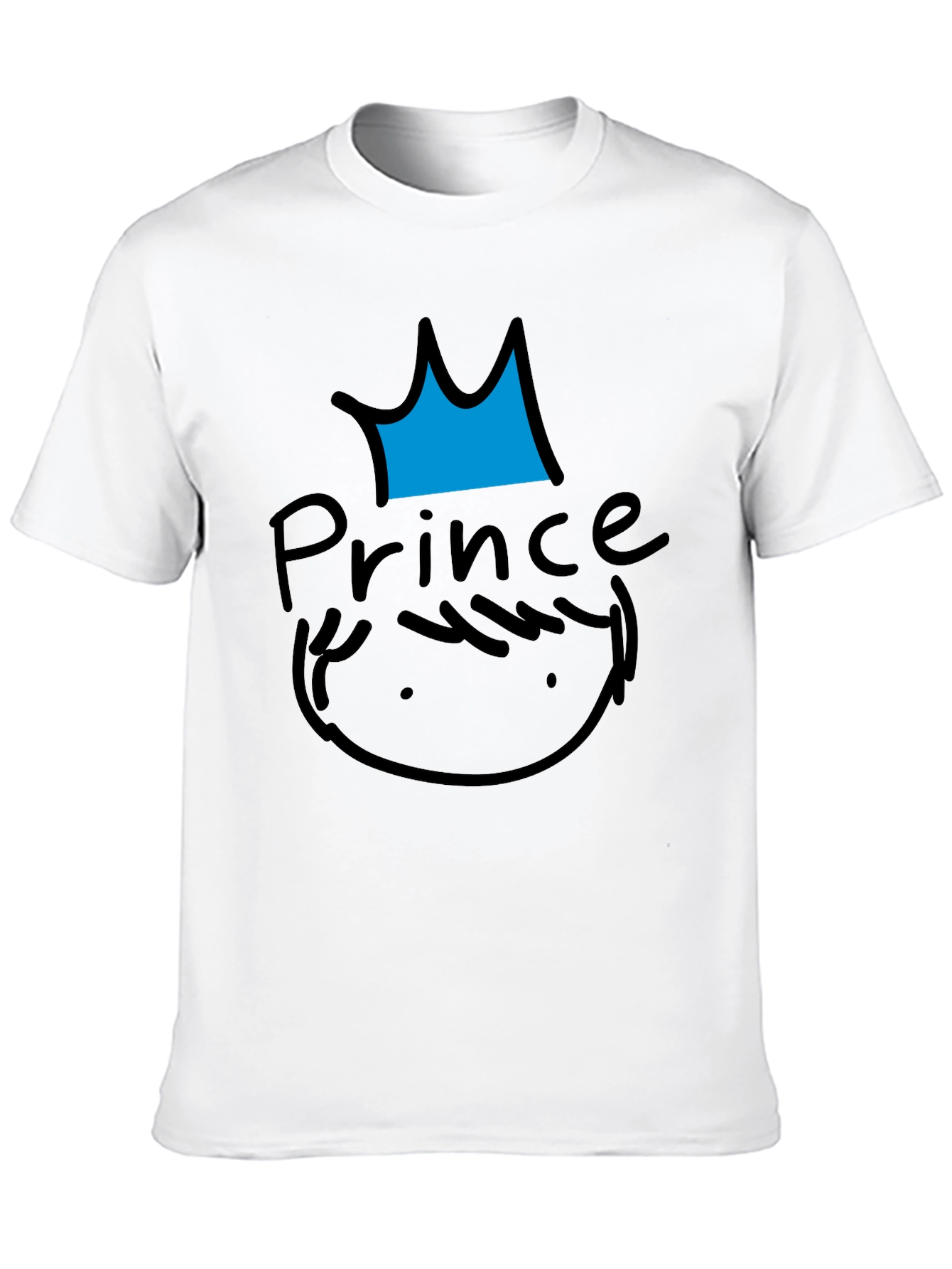 Prince Graphic Tee - Black Casual T-Shirt