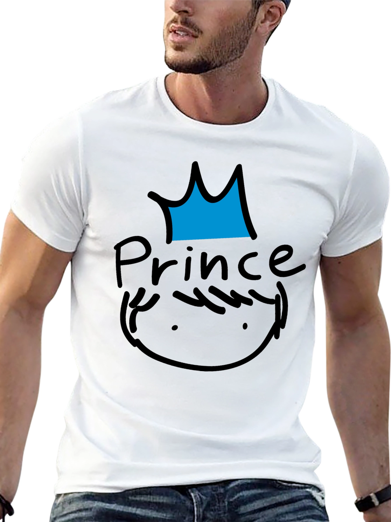 Prince Graphic Tee - Black Casual T-Shirt