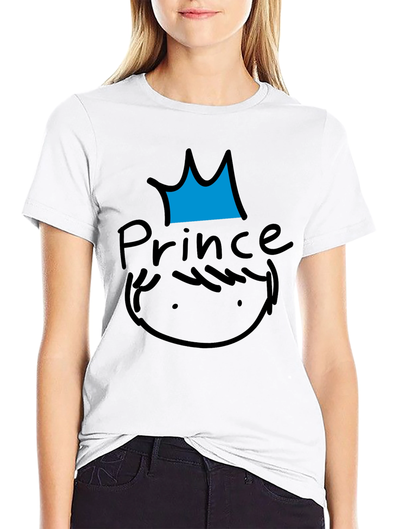 Prince Graphic Tee - Black Casual T-Shirt
