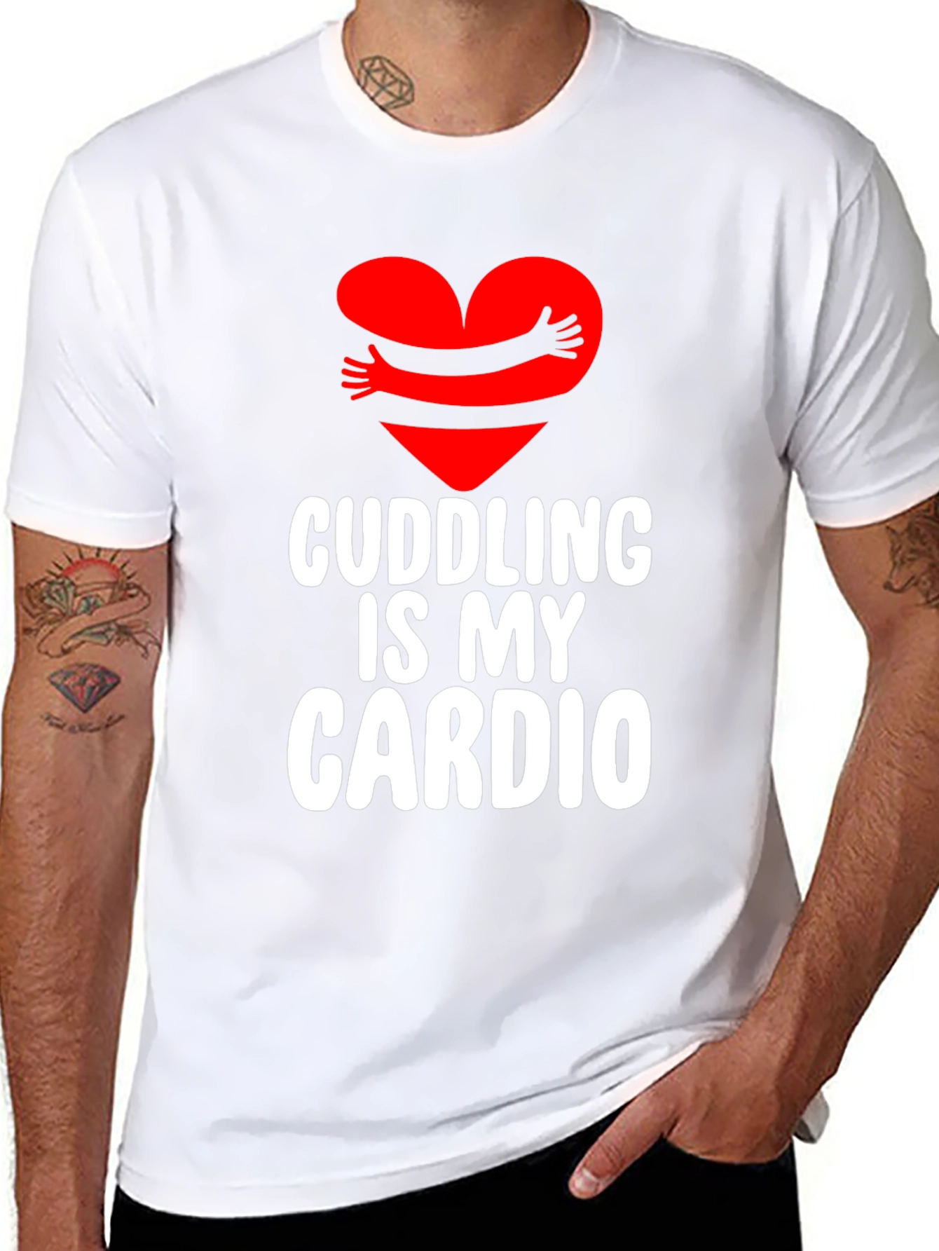 Cuddling Is My Cardio Graphic Tee