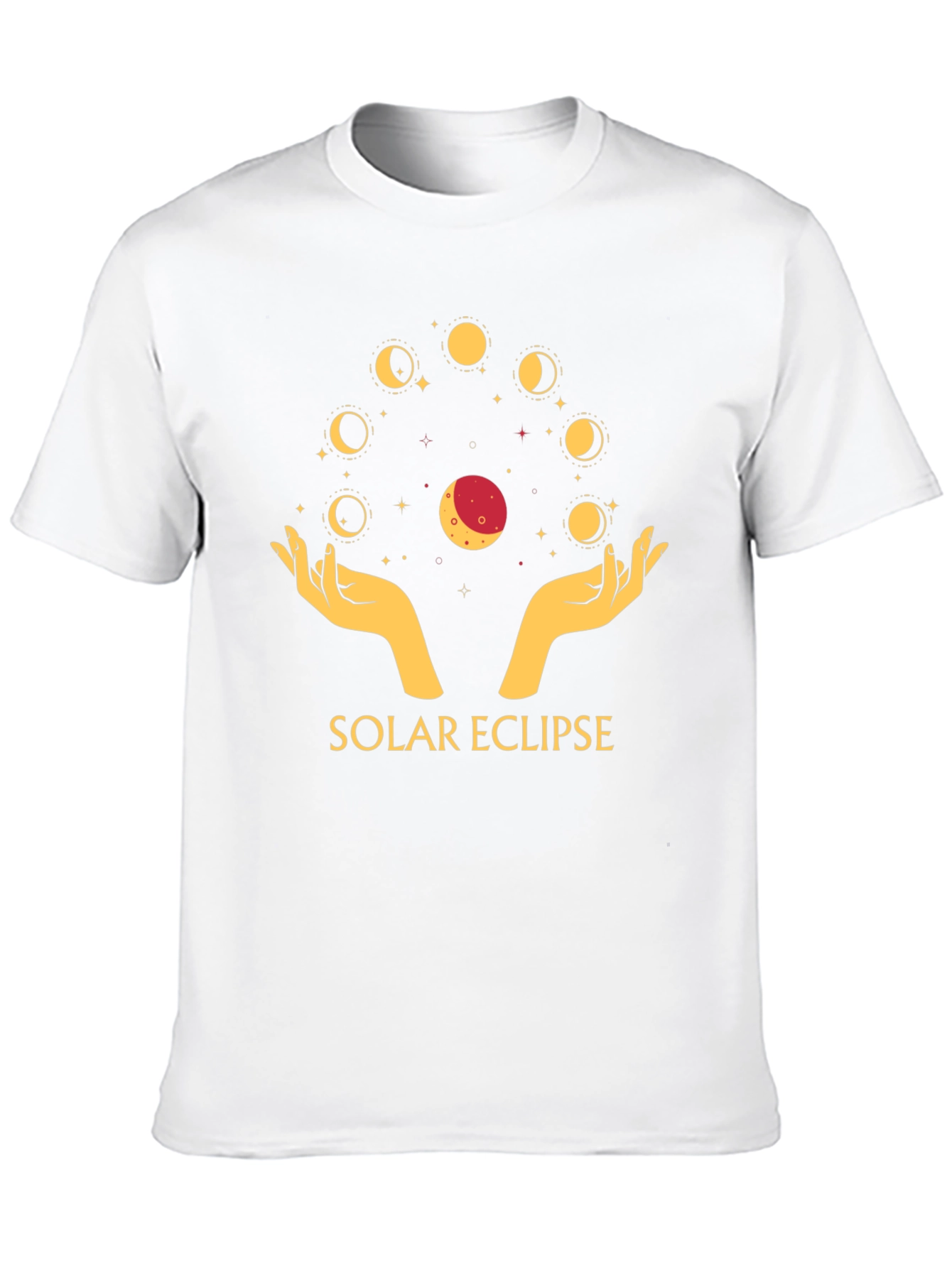 Solar Eclipse Graphic T-Shirt - Stylish Black Tee