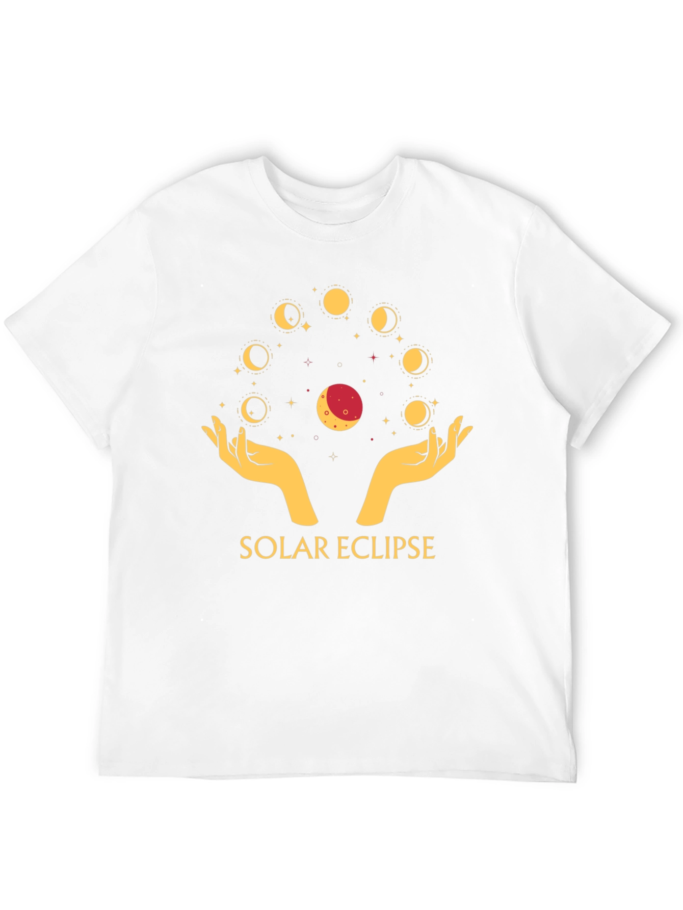 Solar Eclipse Graphic T-Shirt - Stylish Black Tee