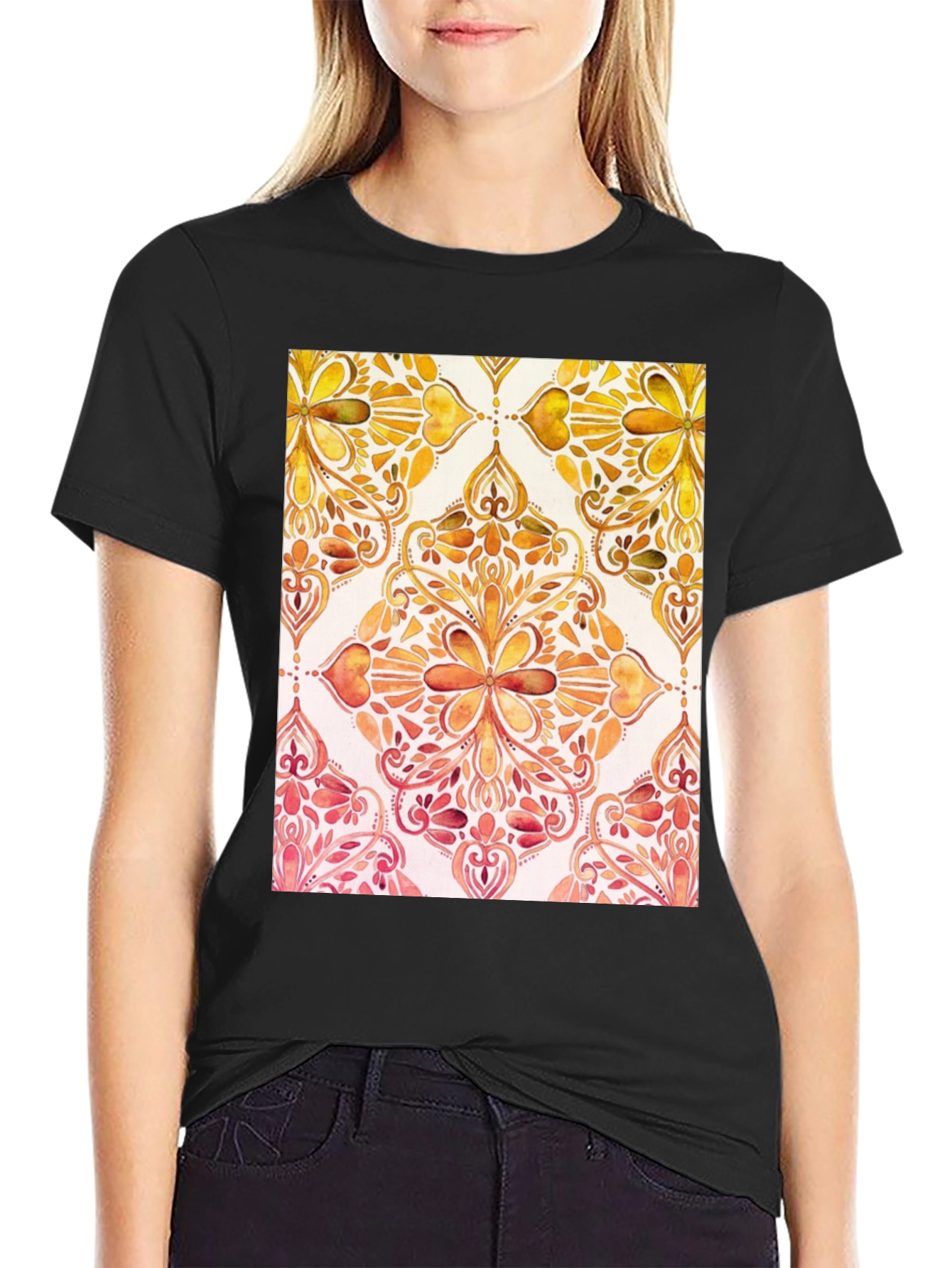 Elegant Watercolor Pattern T-Shirt