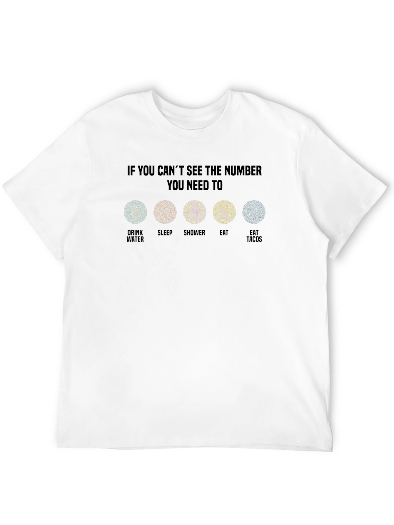 Ishihara-Inspired Vision Test T-Shirt