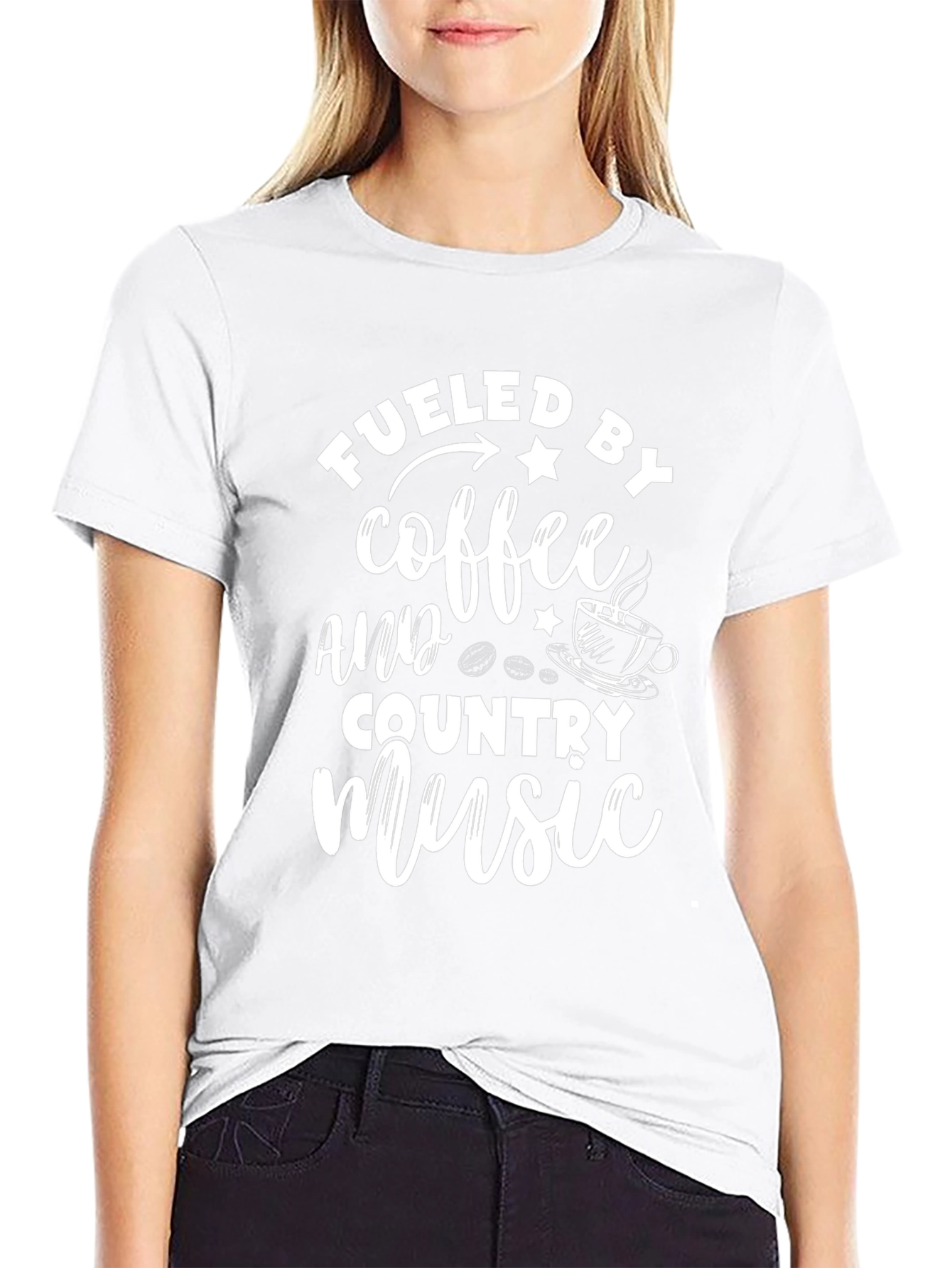 Fueled by Coffee & Country Music Graphic Tee
