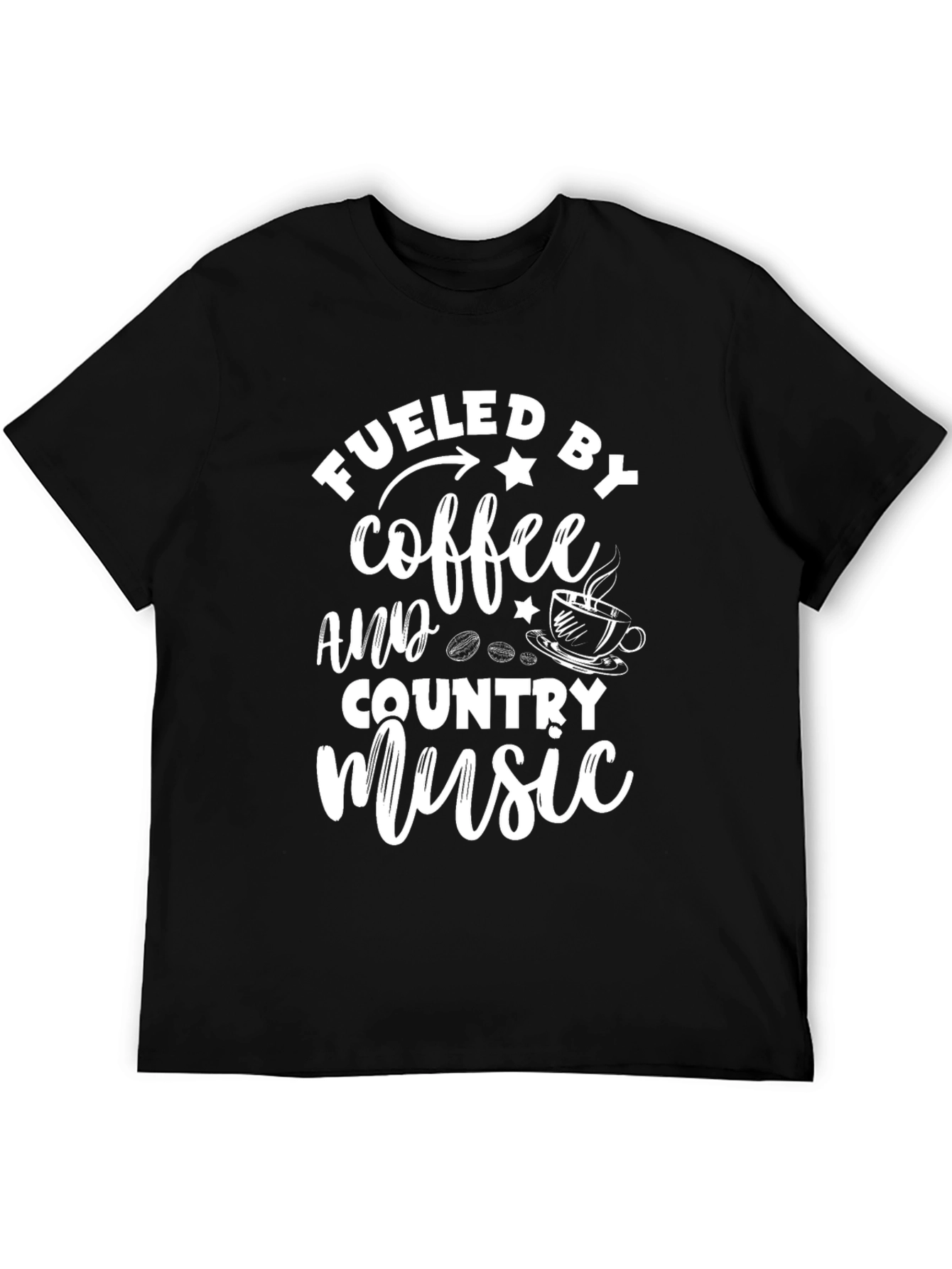 Fueled by Coffee & Country Music Graphic Tee