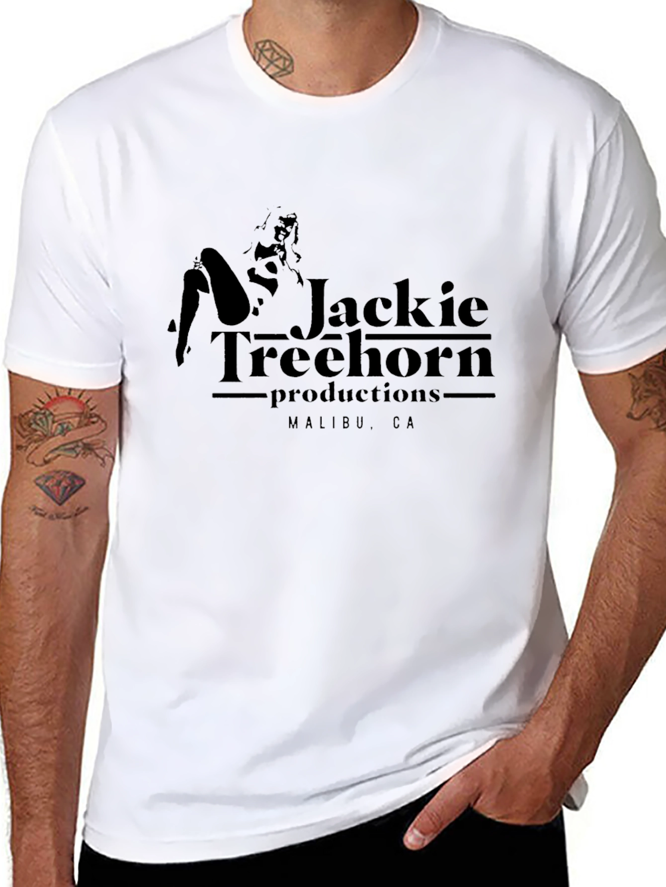 Jackie Treehorn Productions Black T-Shirt