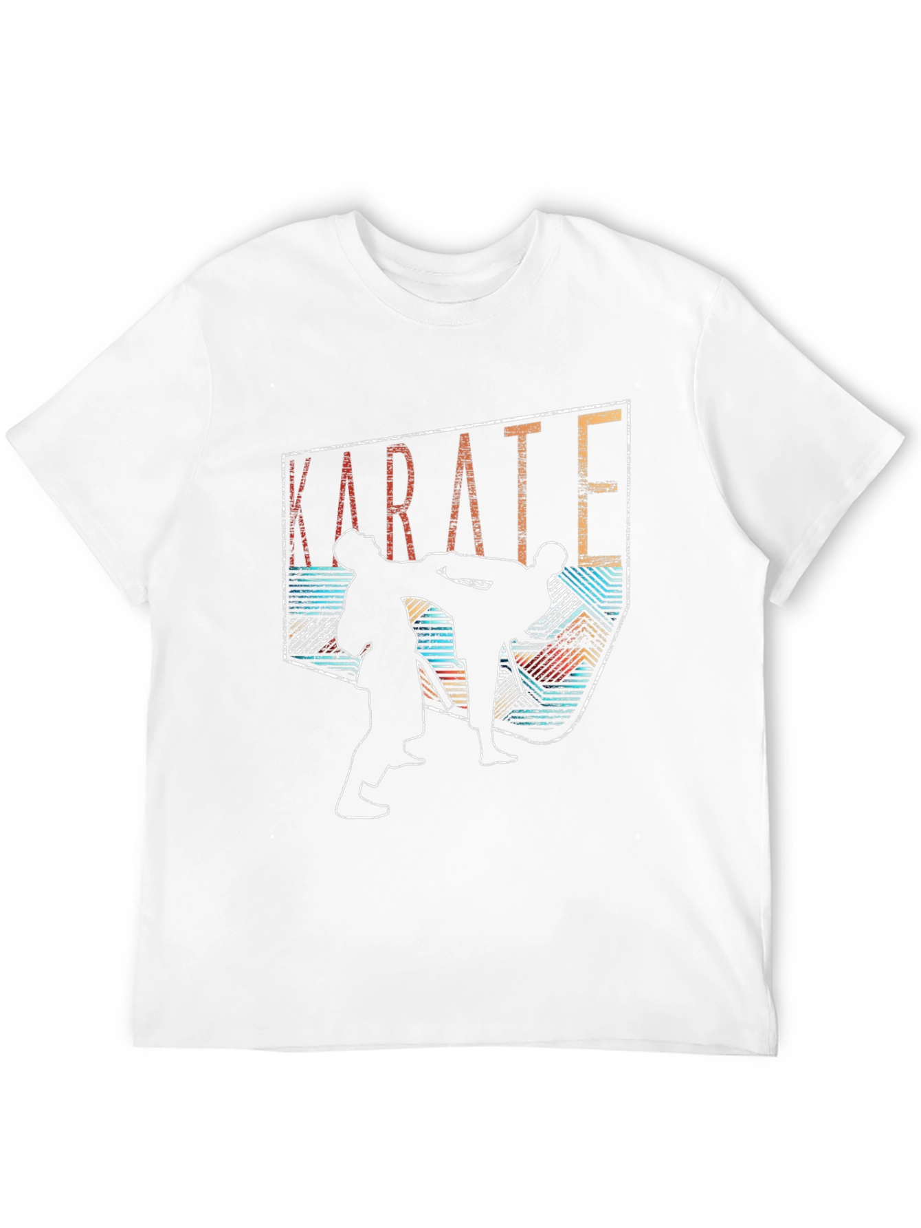 Karate Silhouette Graphic Tee - Martial Arts T-Shirt