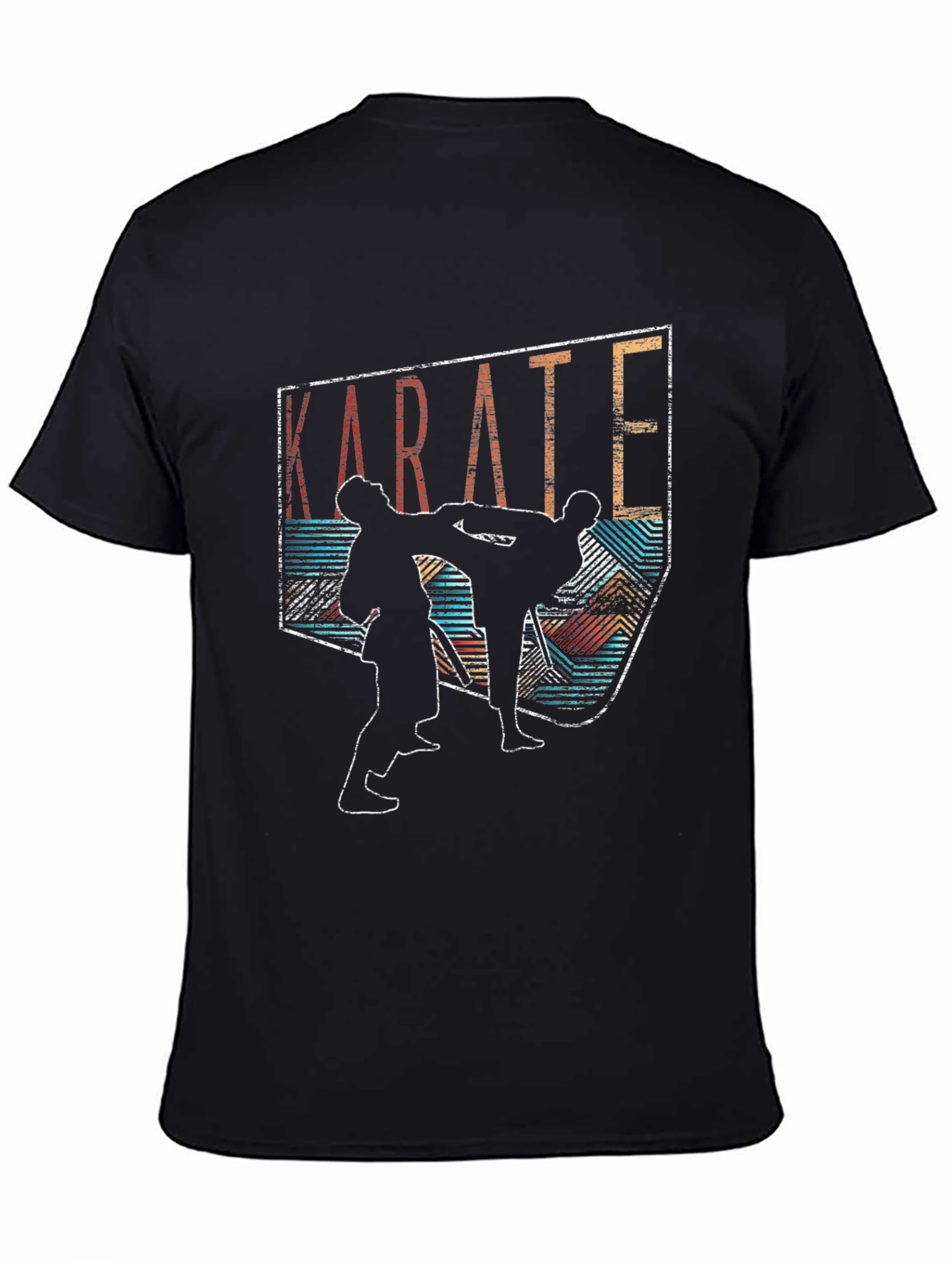 Karate Silhouette Graphic Tee - Martial Arts T-Shirt