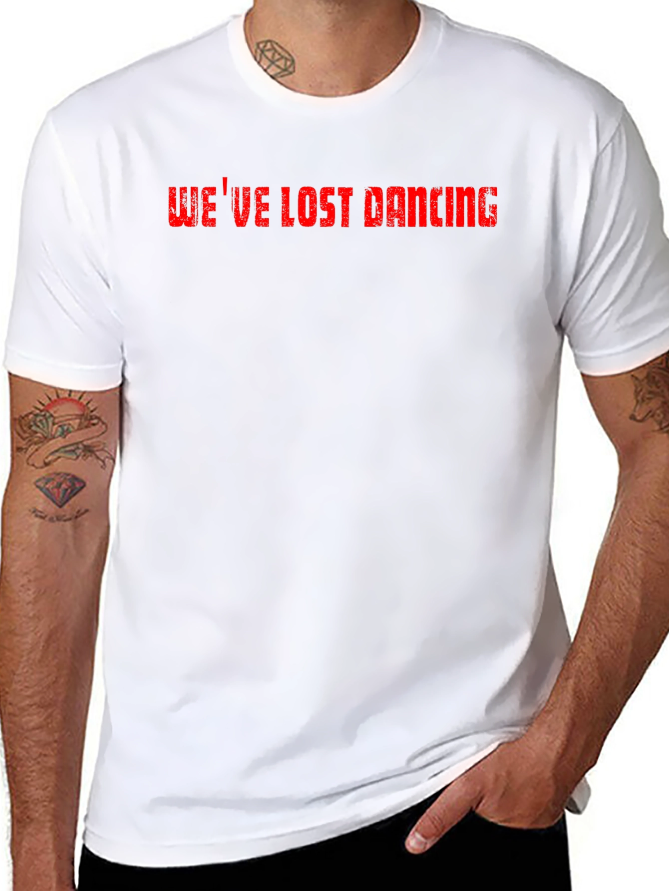 Weve Lost Dancing Graphic Tee - Black Cotton T-Shirt