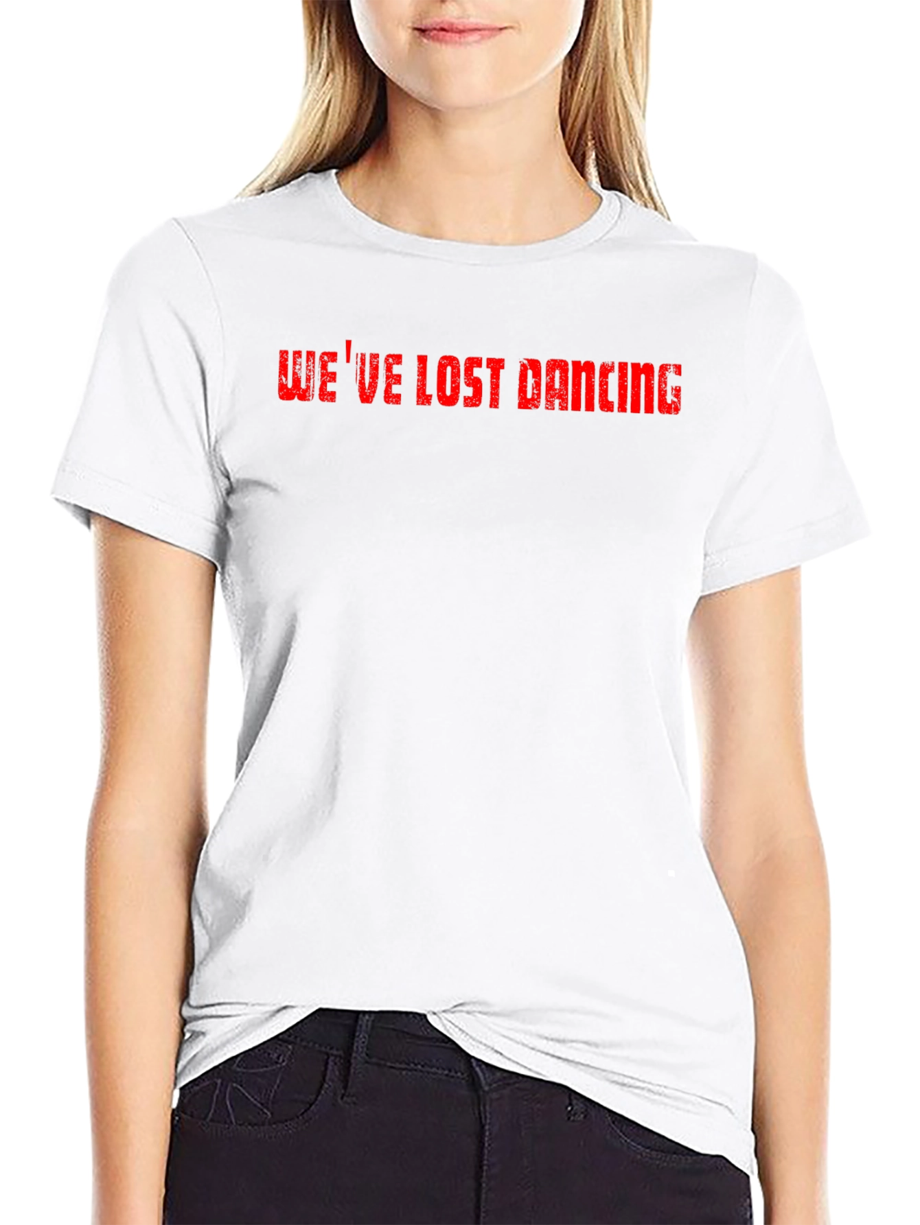 Weve Lost Dancing Graphic Tee - Black Cotton T-Shirt