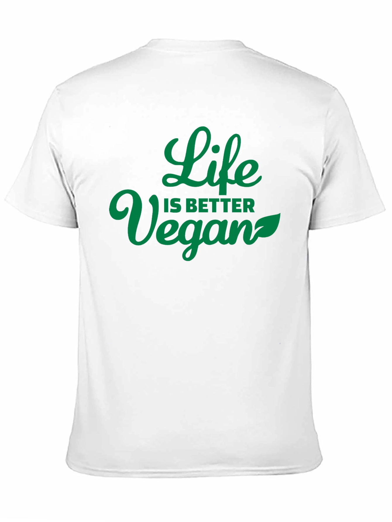 Vegan Life T-Shirt - Black Casual Tee