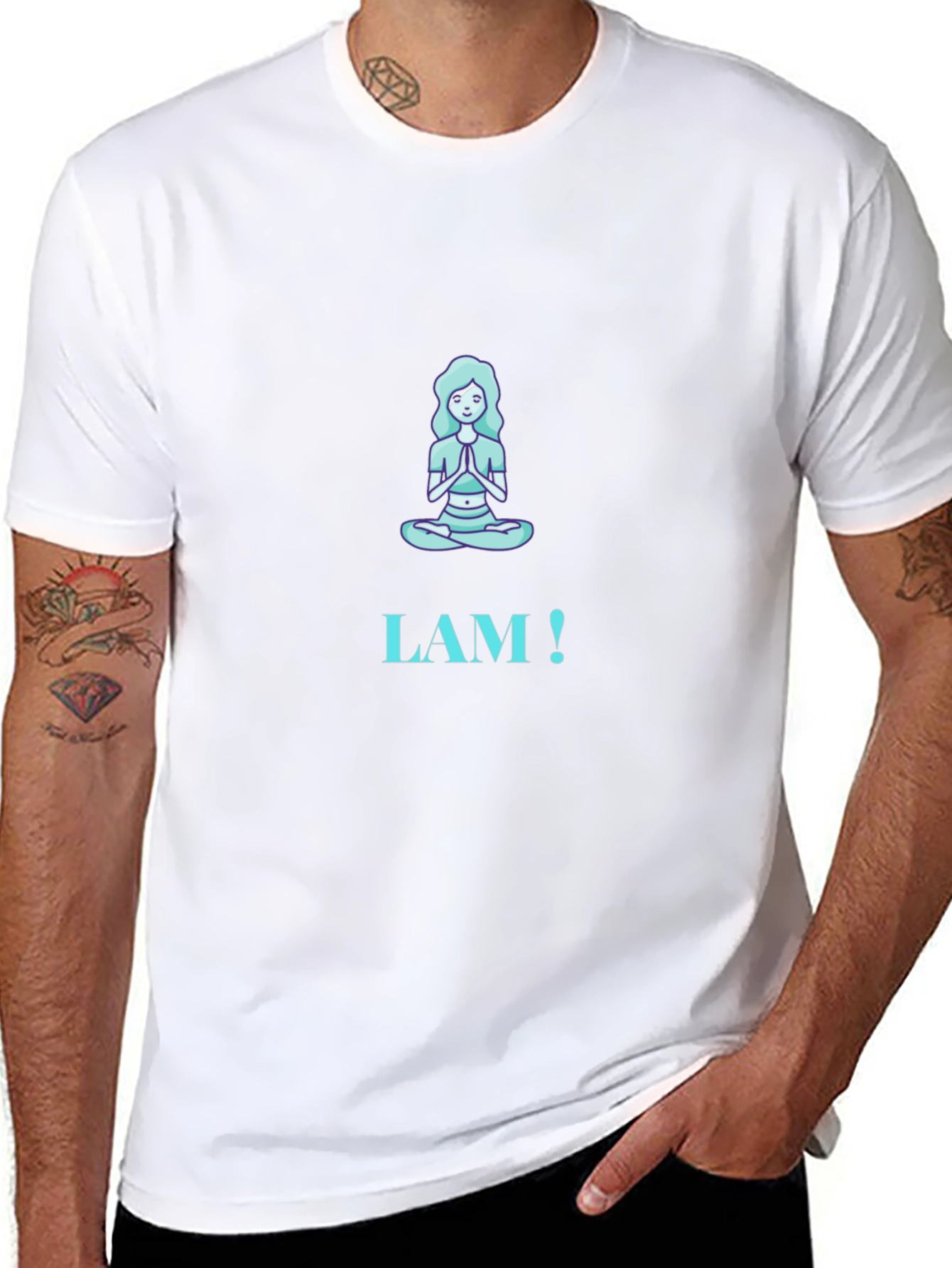 I AM! Yoga Pose Graphic Tee - Meditation Shirt
