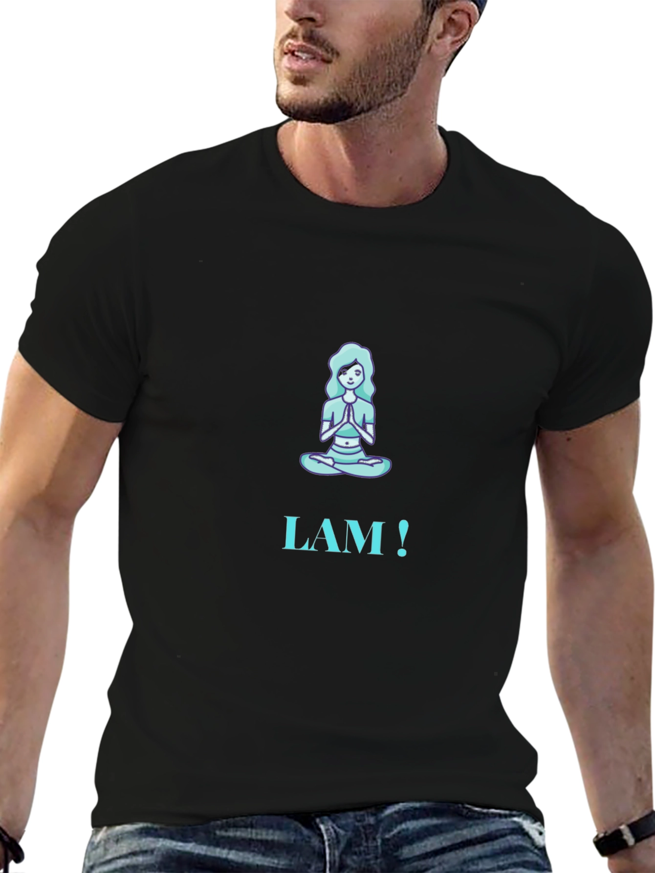 I AM! Yoga Pose Graphic Tee - Meditation Shirt