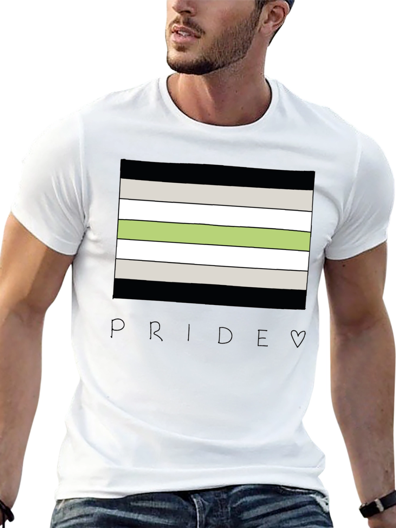 Agender Pride Flag T-Shirt