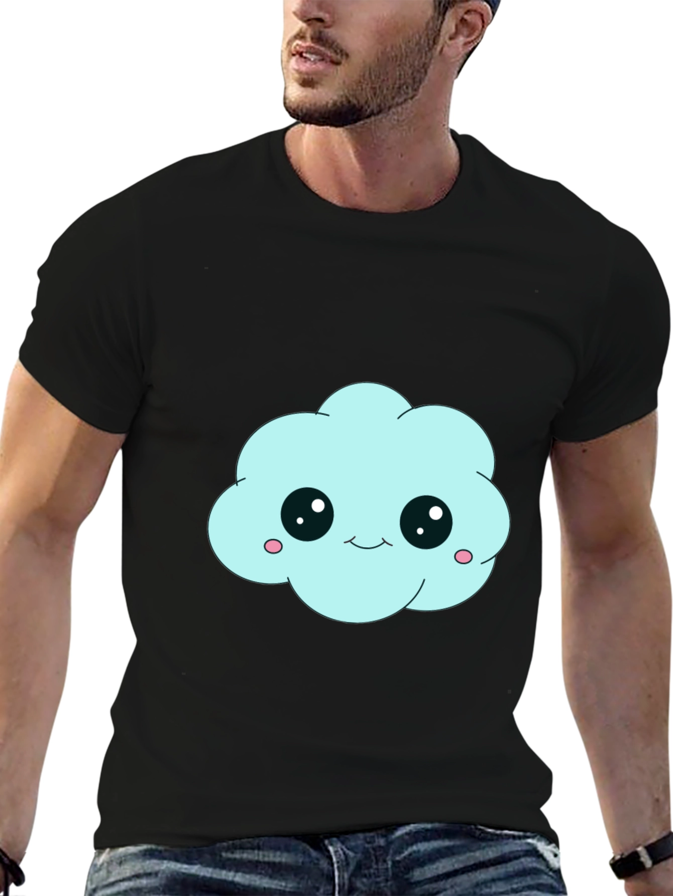 Cute Cloud Graphic Tee - Stylish Comfort
