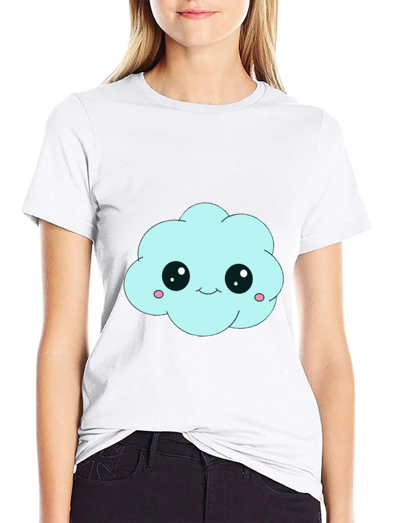 Cute Cloud Graphic Tee - Stylish Comfort
