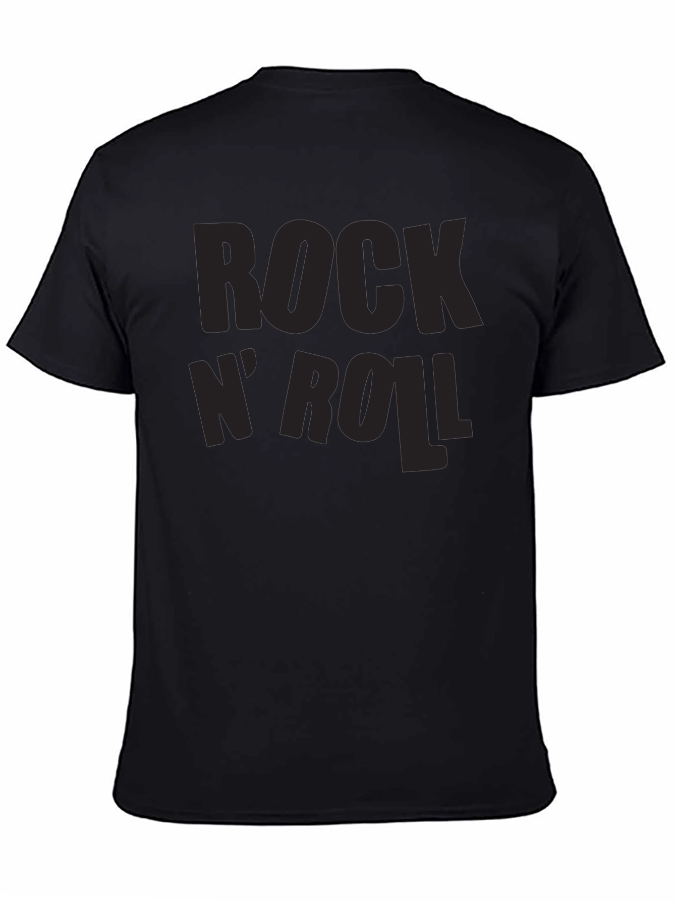 Rock N Roll Black Graphic T-Shirt