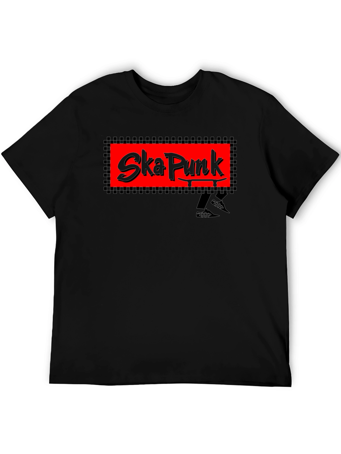 Ska Punk Graphic T-Shirt - Black