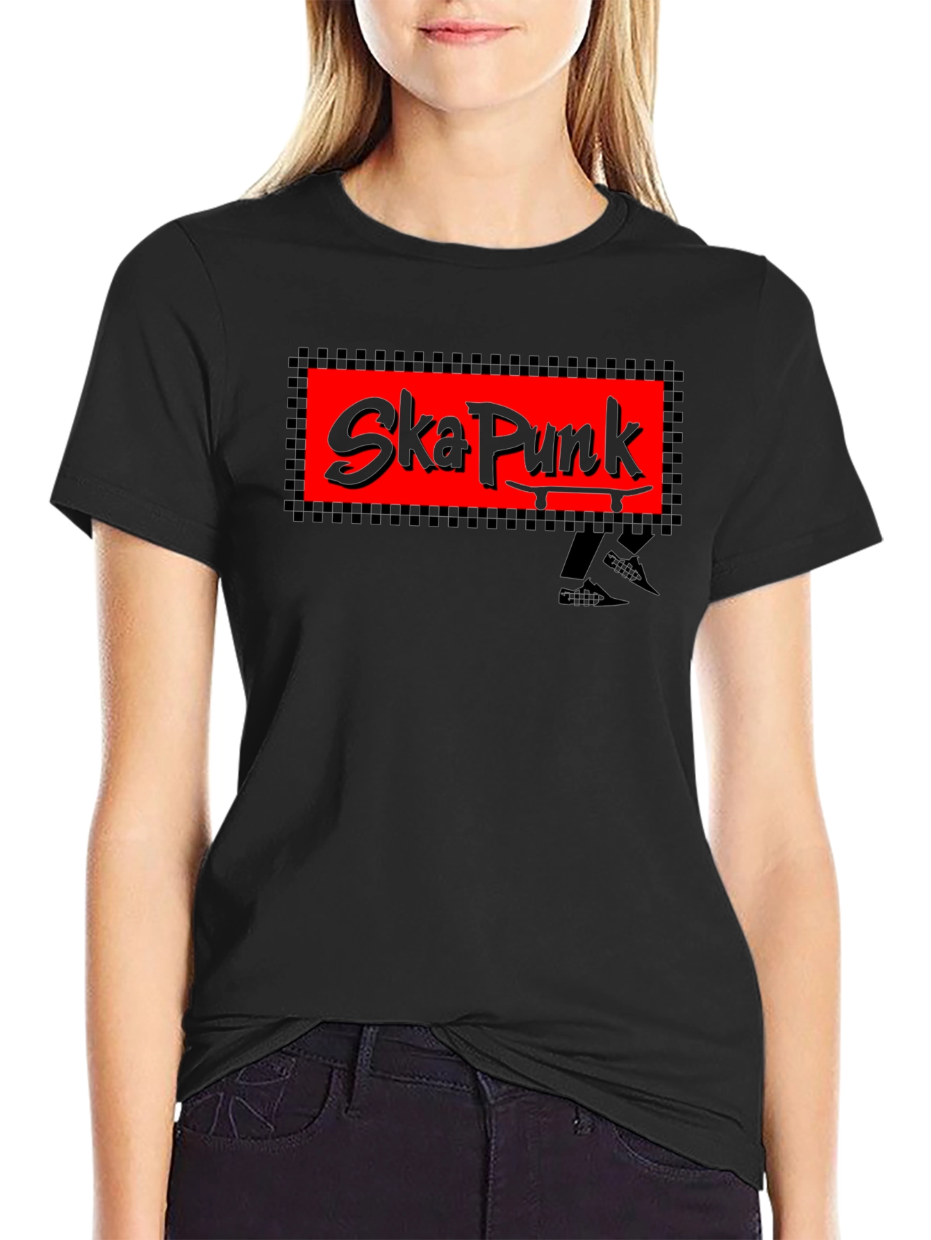 Ska Punk Graphic T-Shirt - Black
