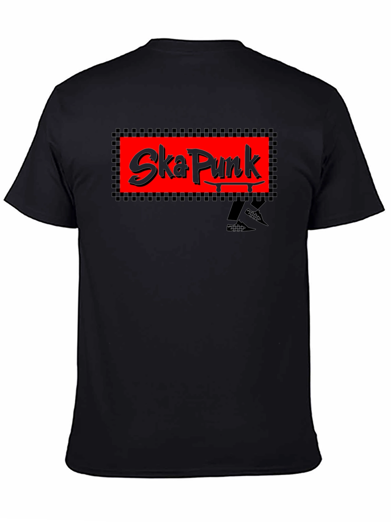 Ska Punk Graphic T-Shirt - Black