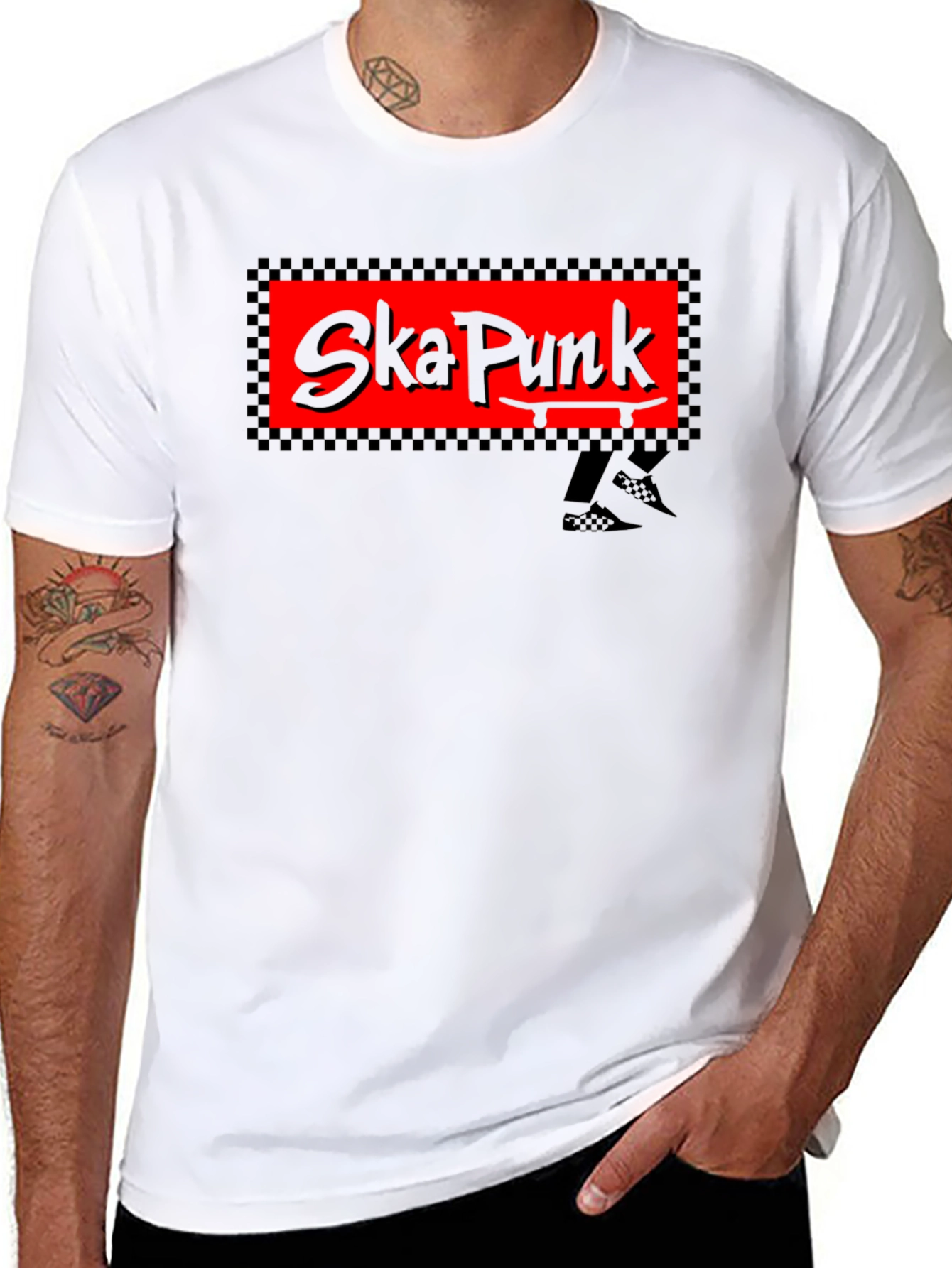 Ska Punk Graphic T-Shirt - Black