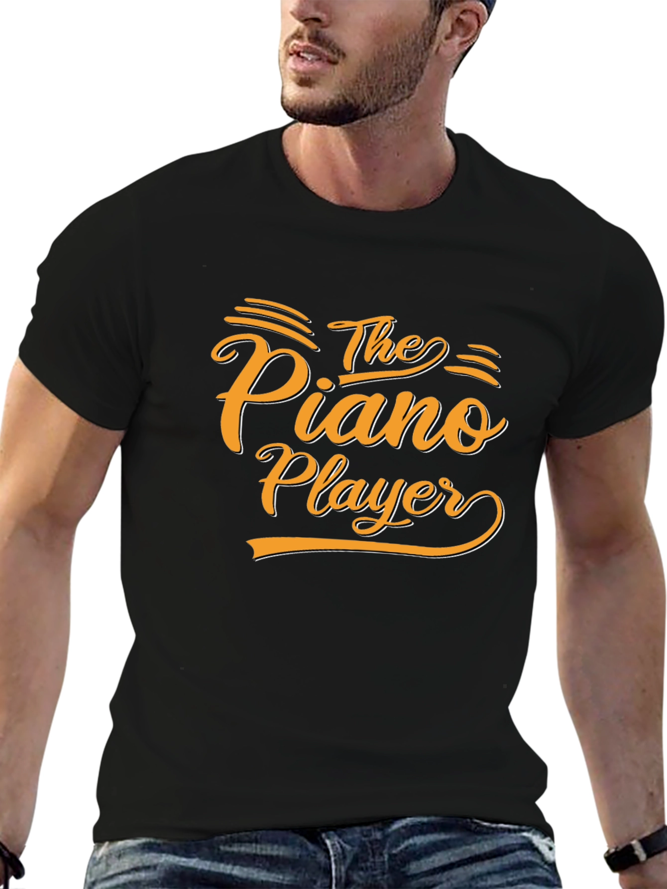 The Piano Player Graphic Tee - Stylish Musician T-Shirt
