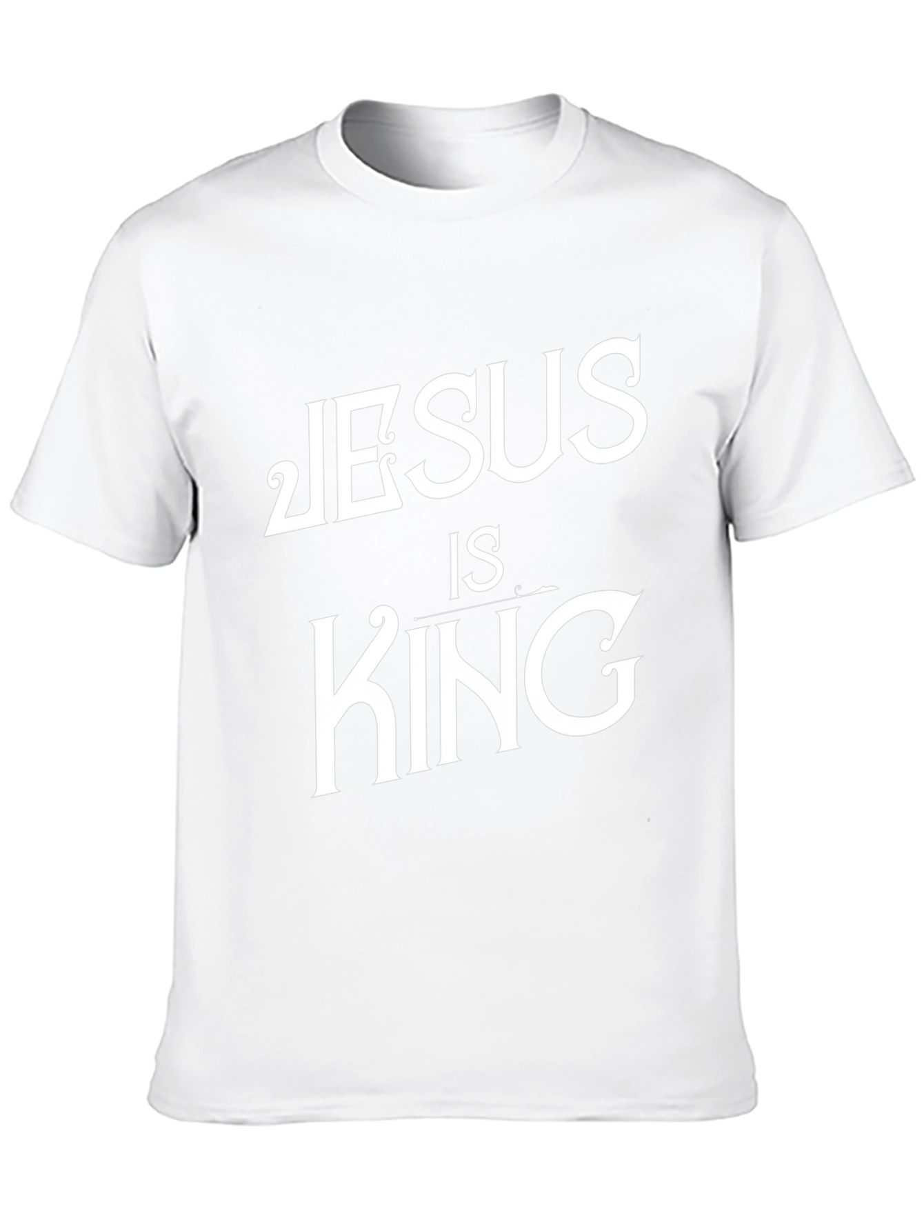 Jesus is King Graphic Tee - Black Cotton T-Shirt