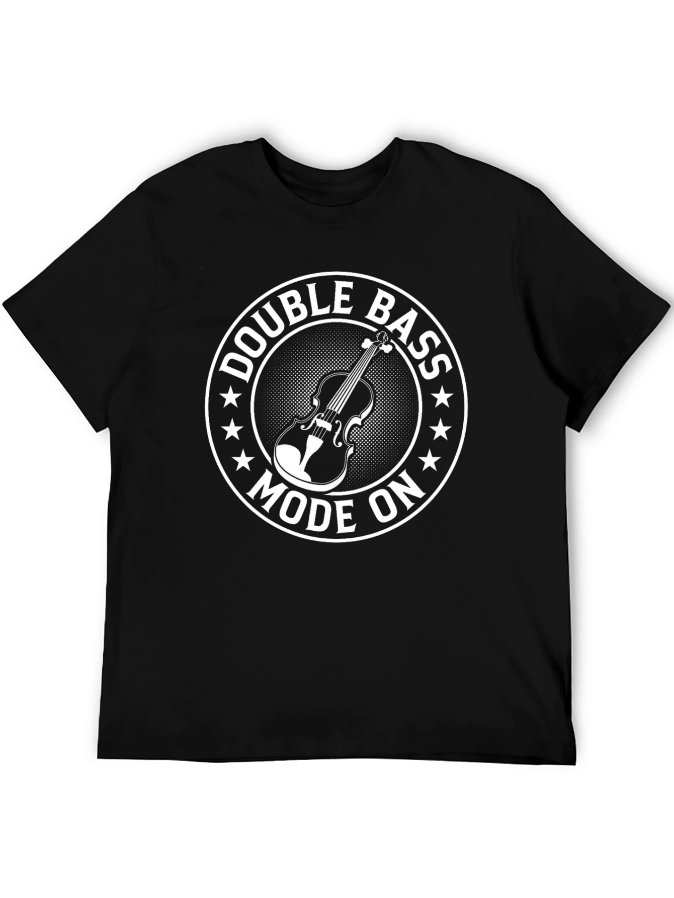 Double Bass Mode On T-Shirt Music Lover Tee
