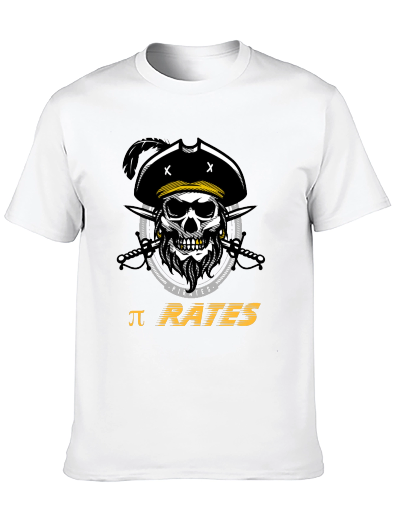 Pi Rates Pirate T-Shirt - Black Cotton Tee