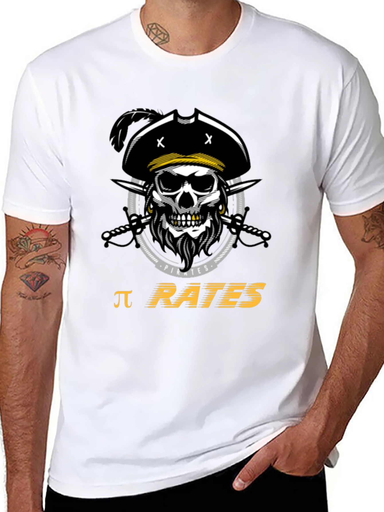 Pi Rates Pirate T-Shirt - Black Cotton Tee