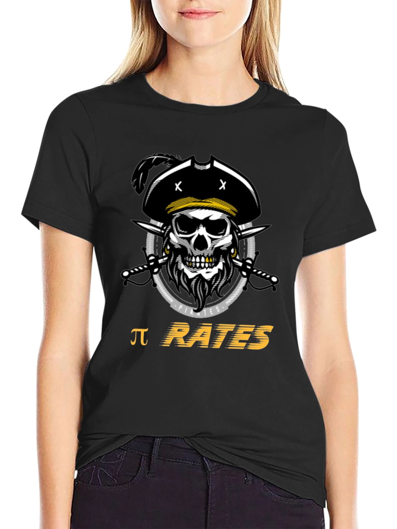 Pi Rates Pirate T-Shirt - Black Cotton Tee