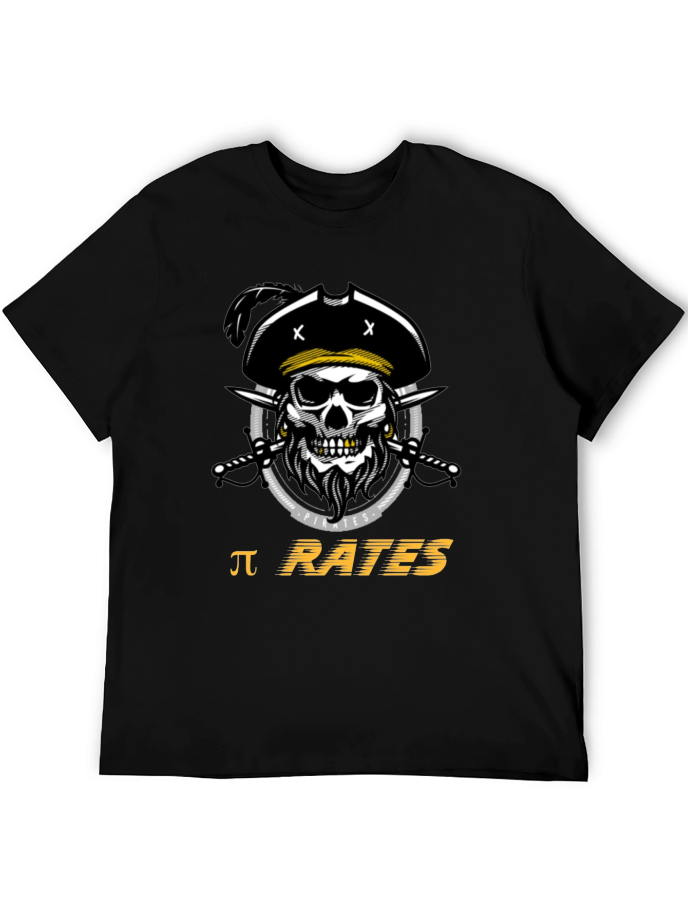 Pi Rates Pirate T-Shirt - Black Cotton Tee