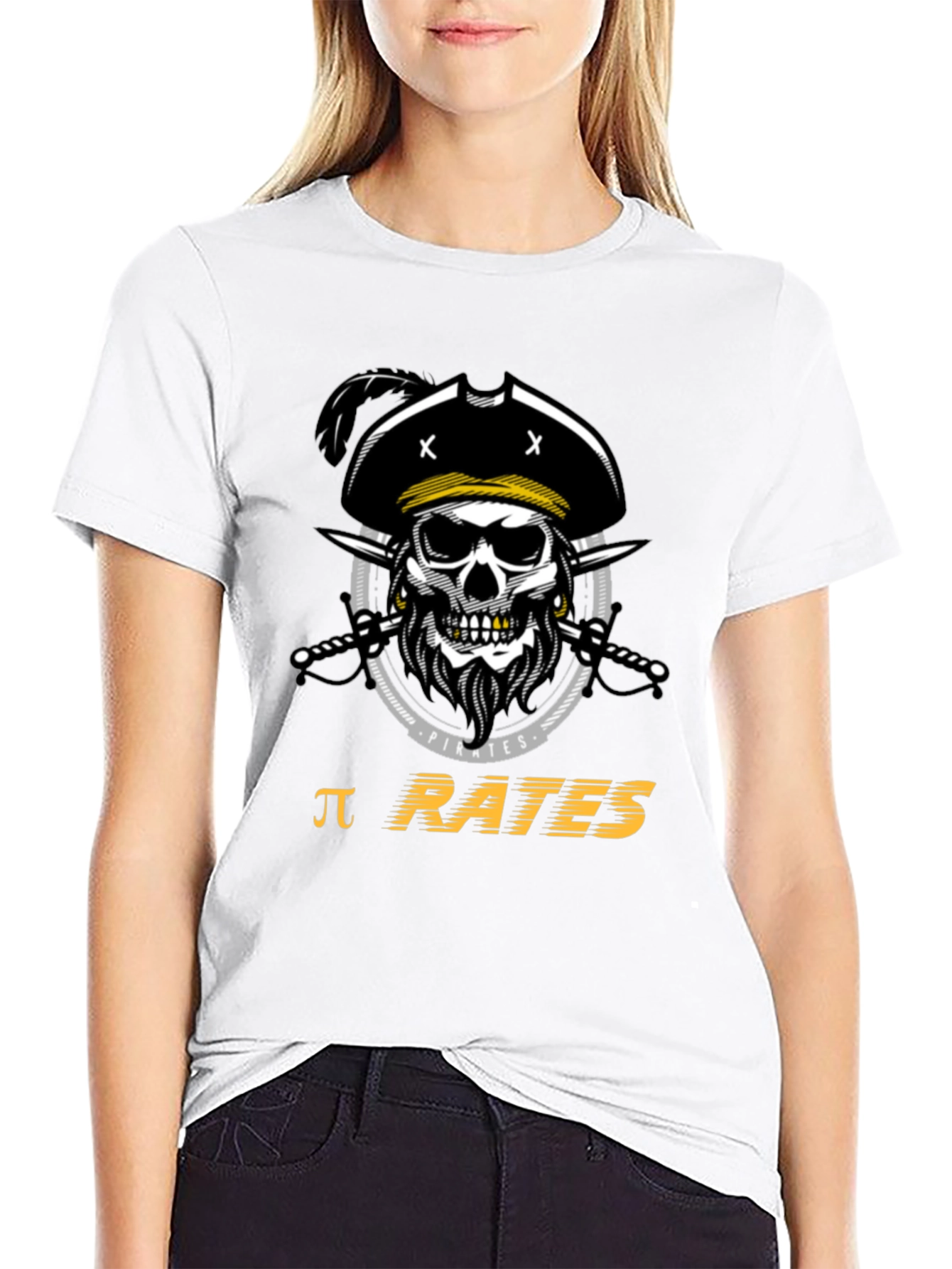 Pi Rates Pirate T-Shirt - Black Cotton Tee