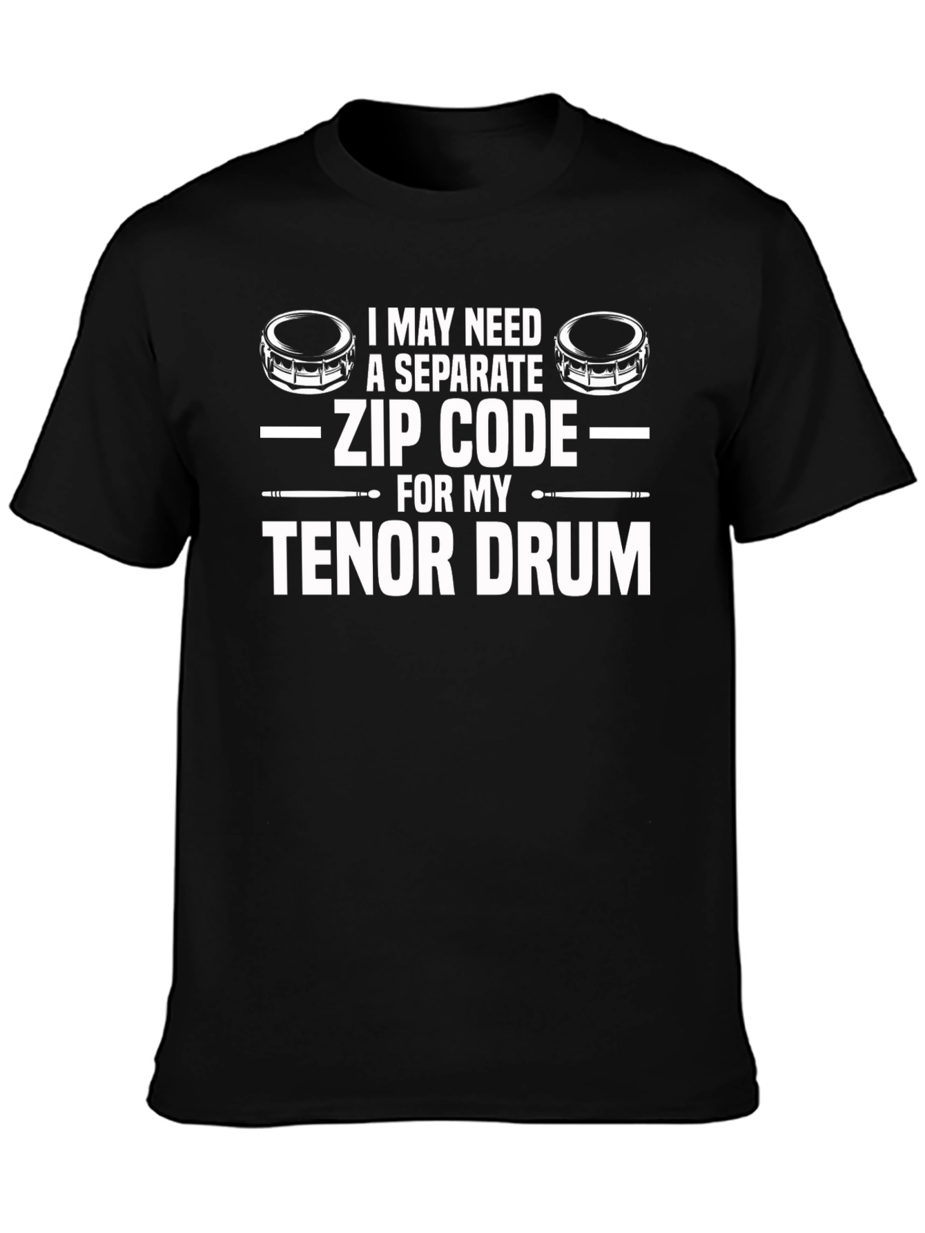 Tenor Drum Zip Code T-Shirt