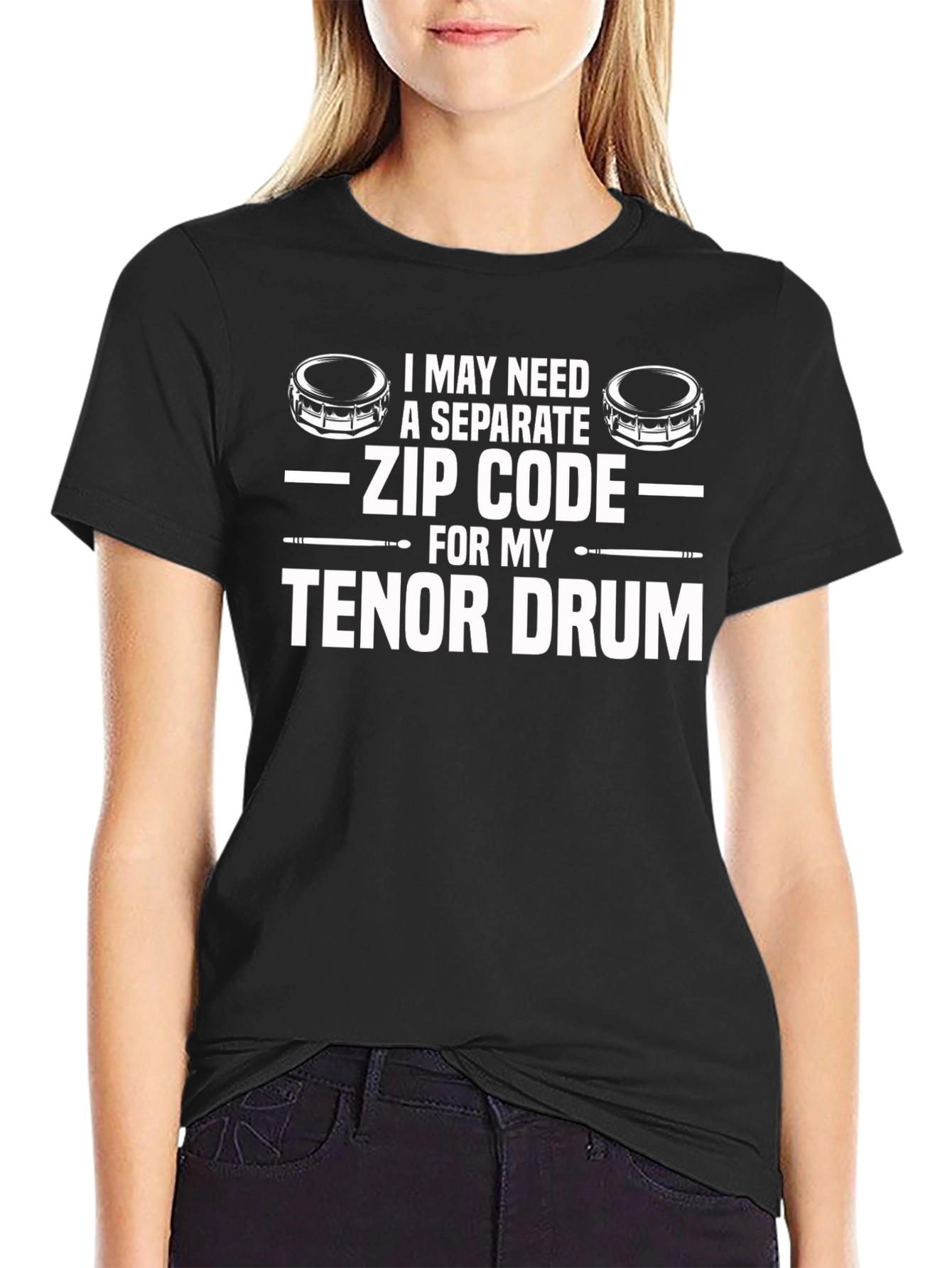Tenor Drum Zip Code T-Shirt