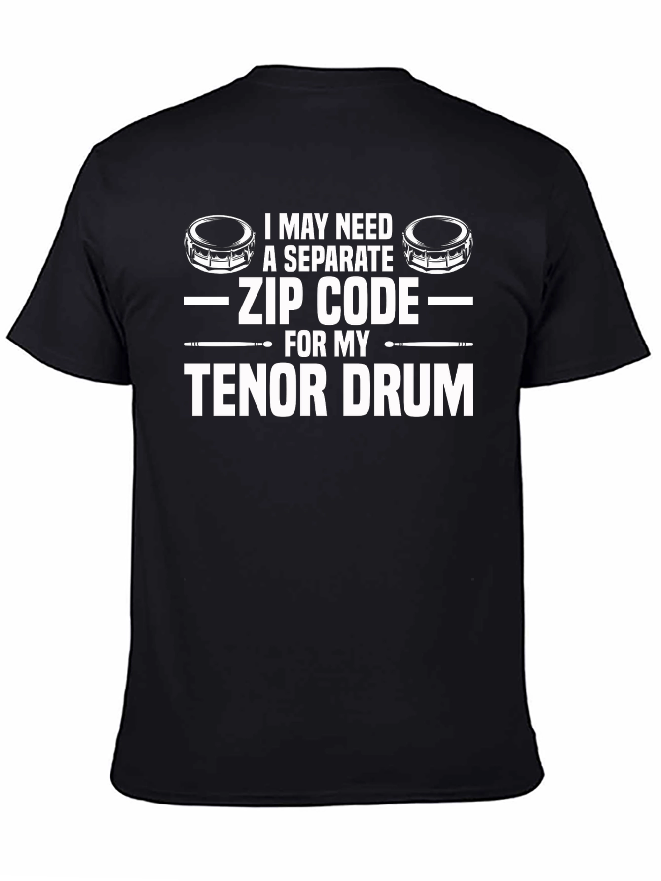 Tenor Drum Zip Code T-Shirt