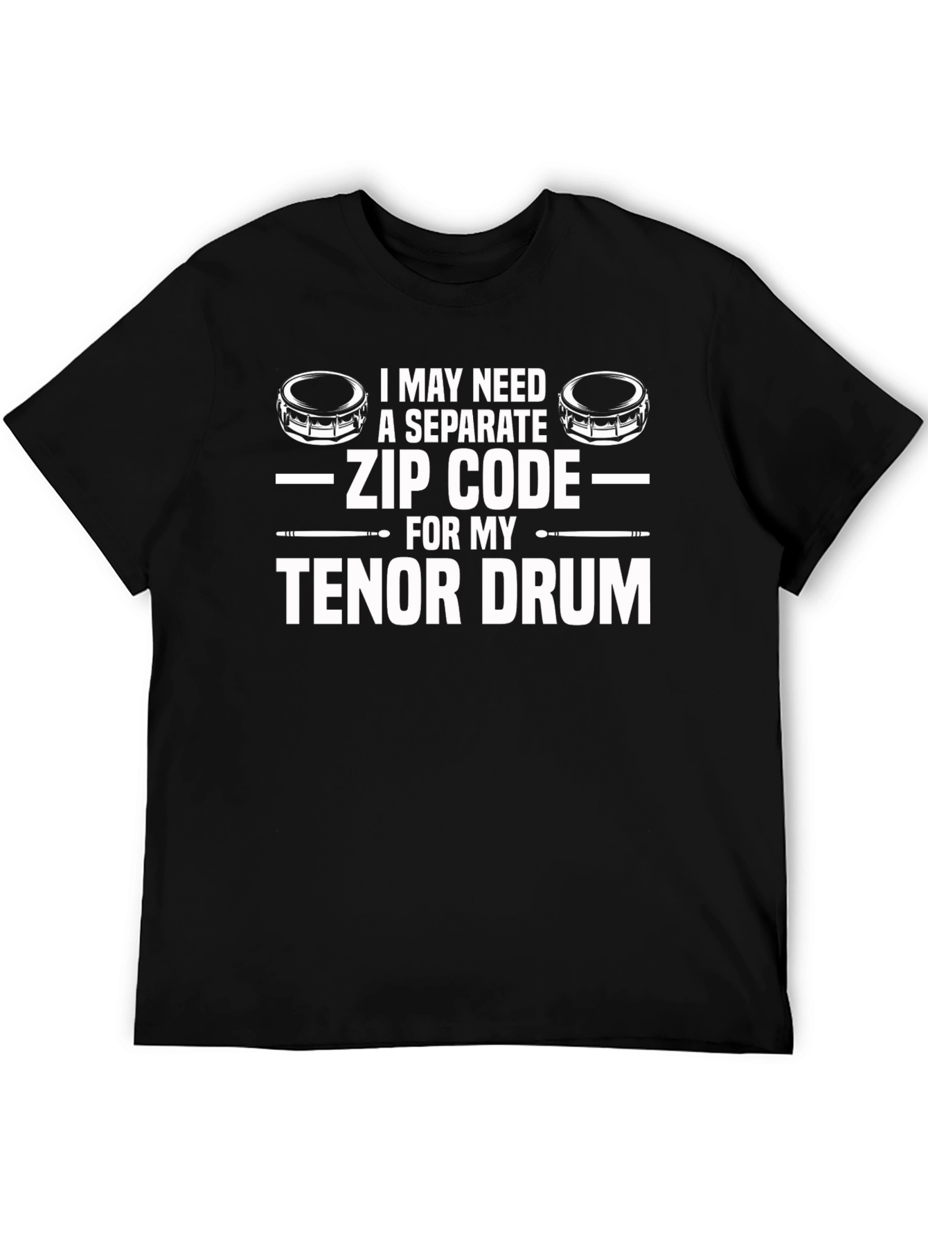 Tenor Drum Zip Code T-Shirt