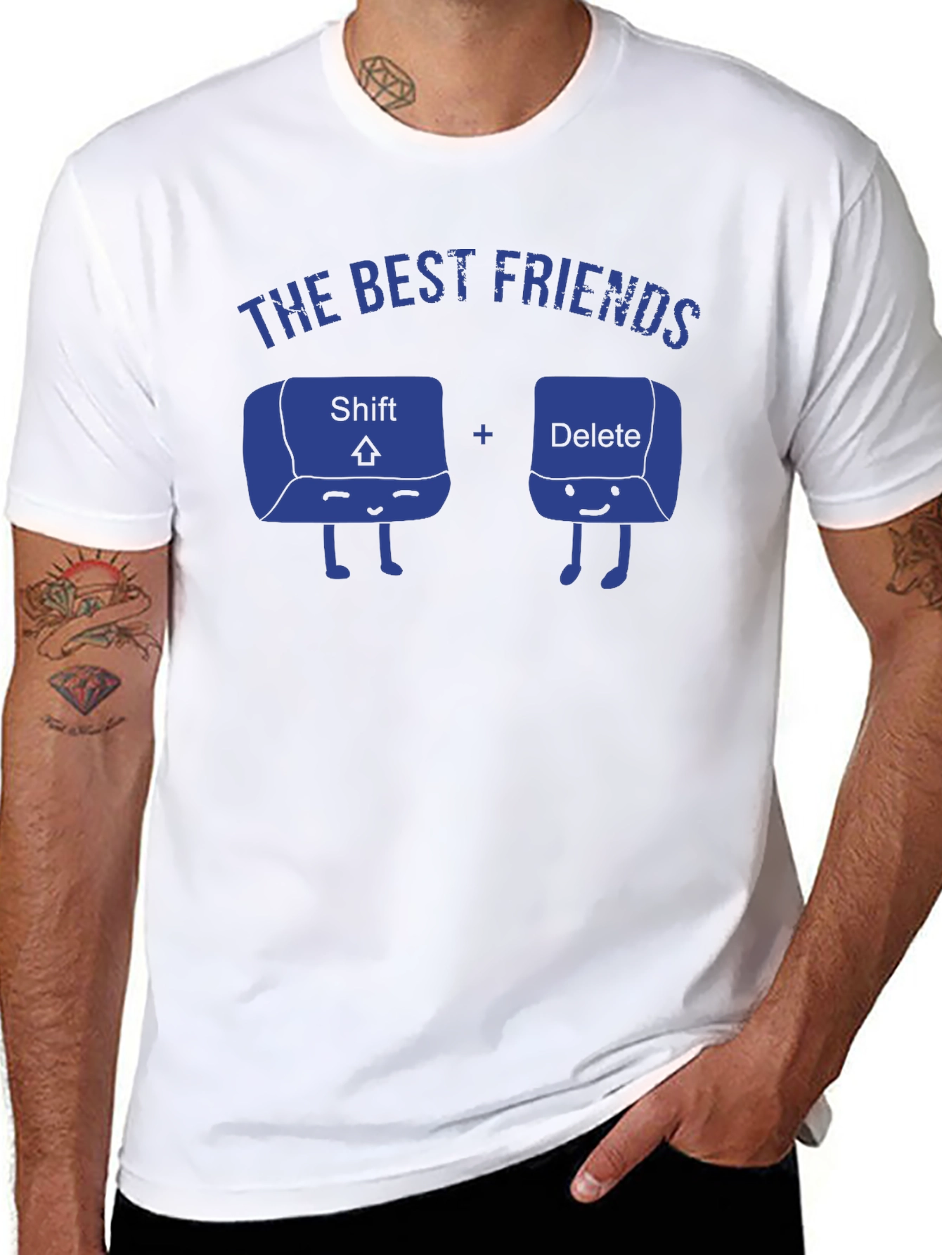 Best Friends Shift and Delete Funny T-Shirt