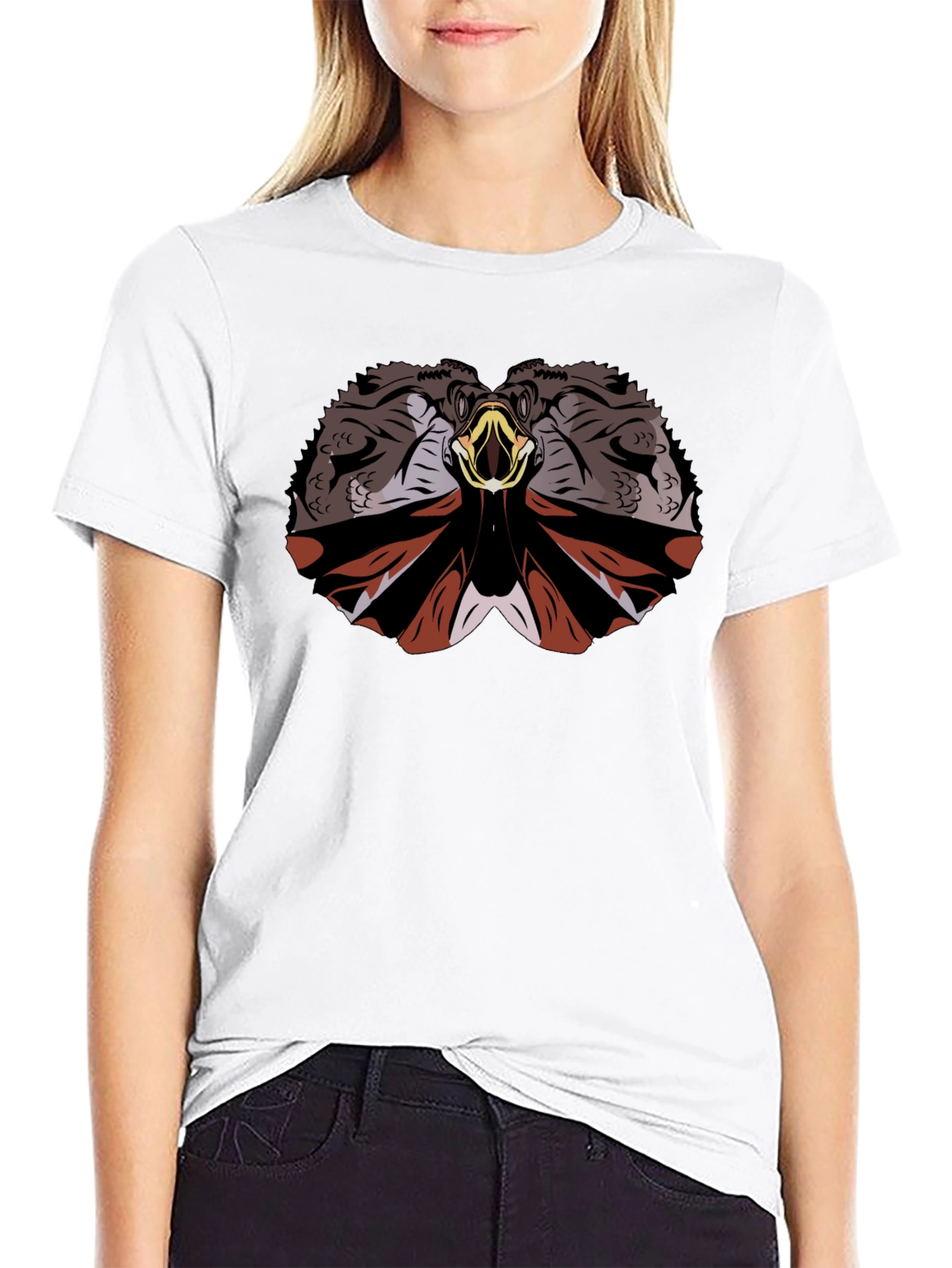 Frilled Lizard Graphic T-Shirt - Black