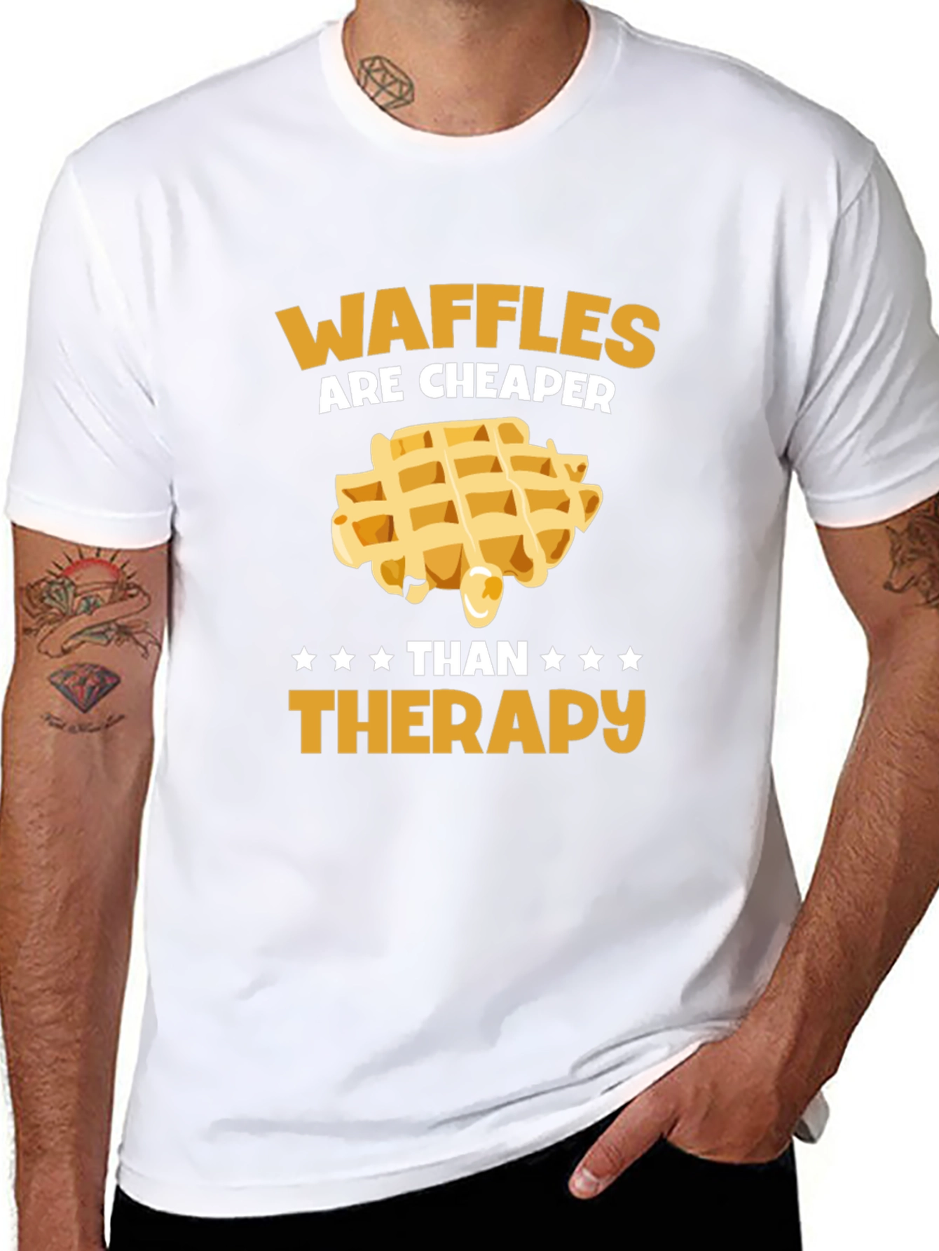 Waffles Are Cheaper Than Therapy T-Shirt