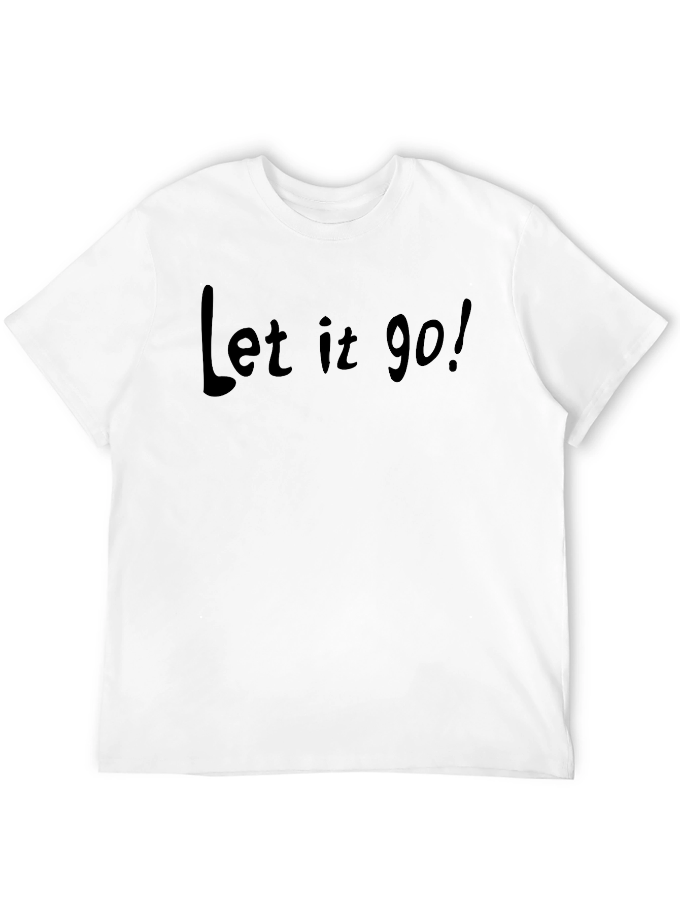 Let It Go! Black Graphic Tee
