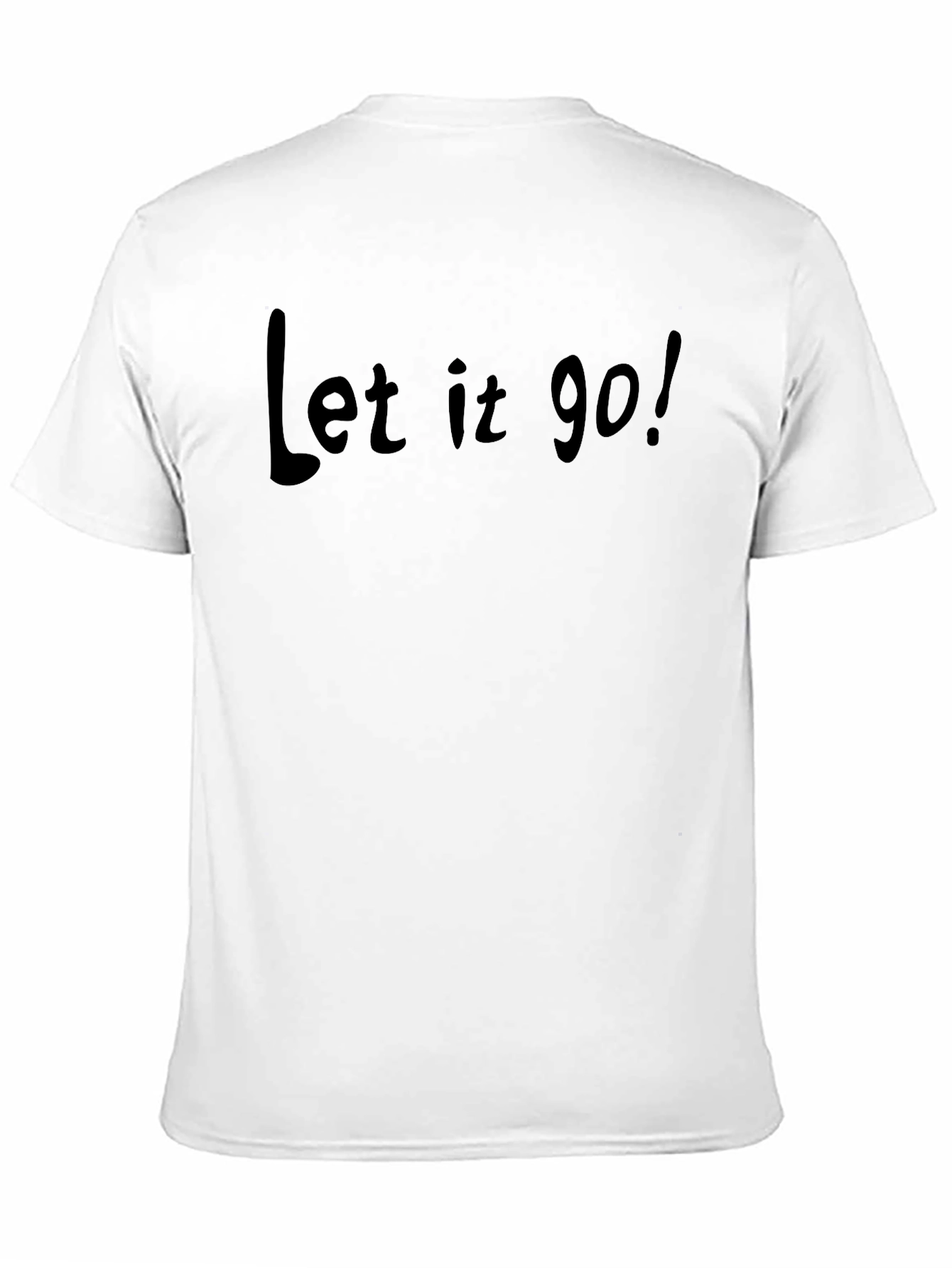 Let It Go! Black Graphic Tee