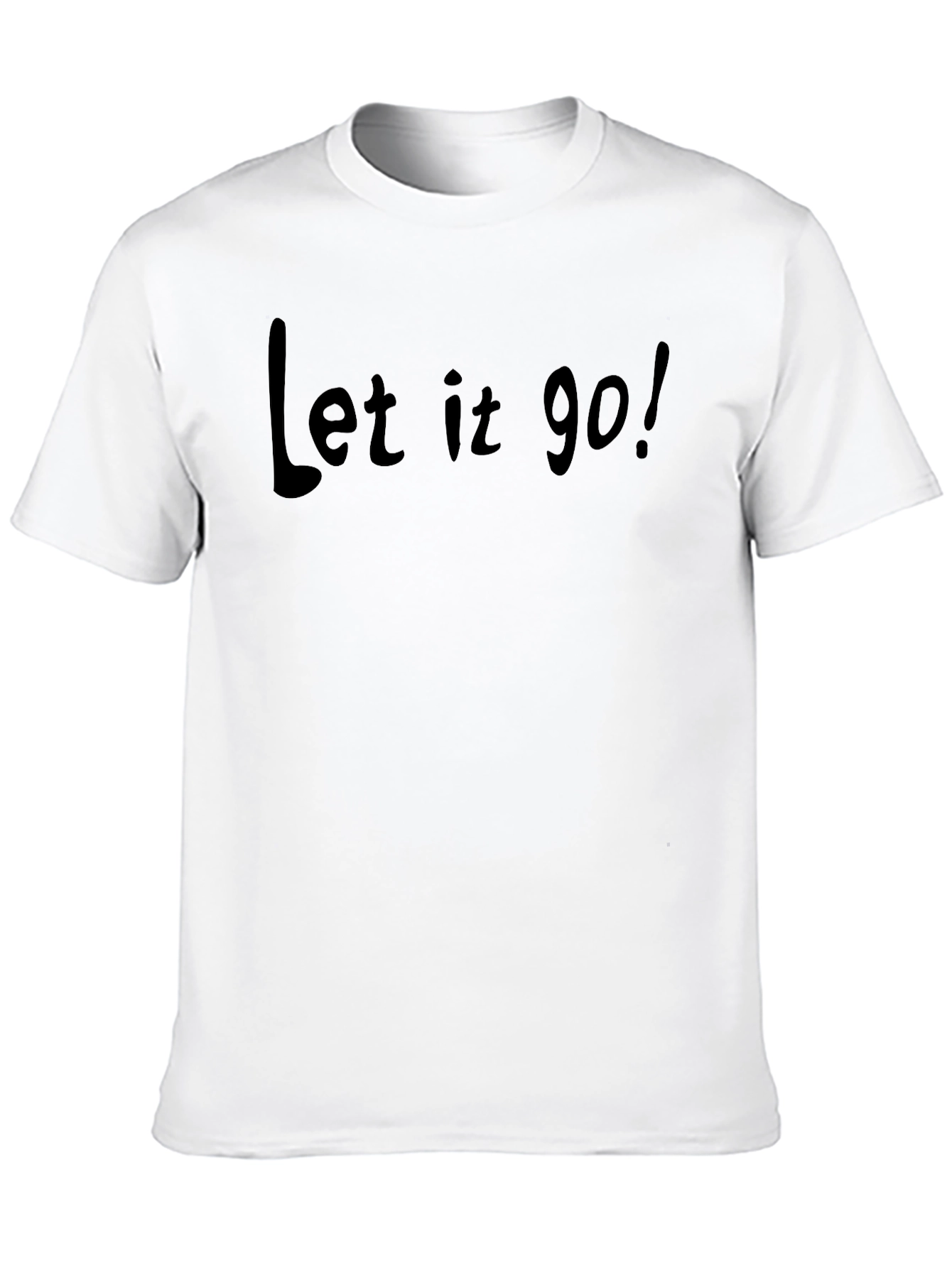 Let It Go! Black Graphic Tee