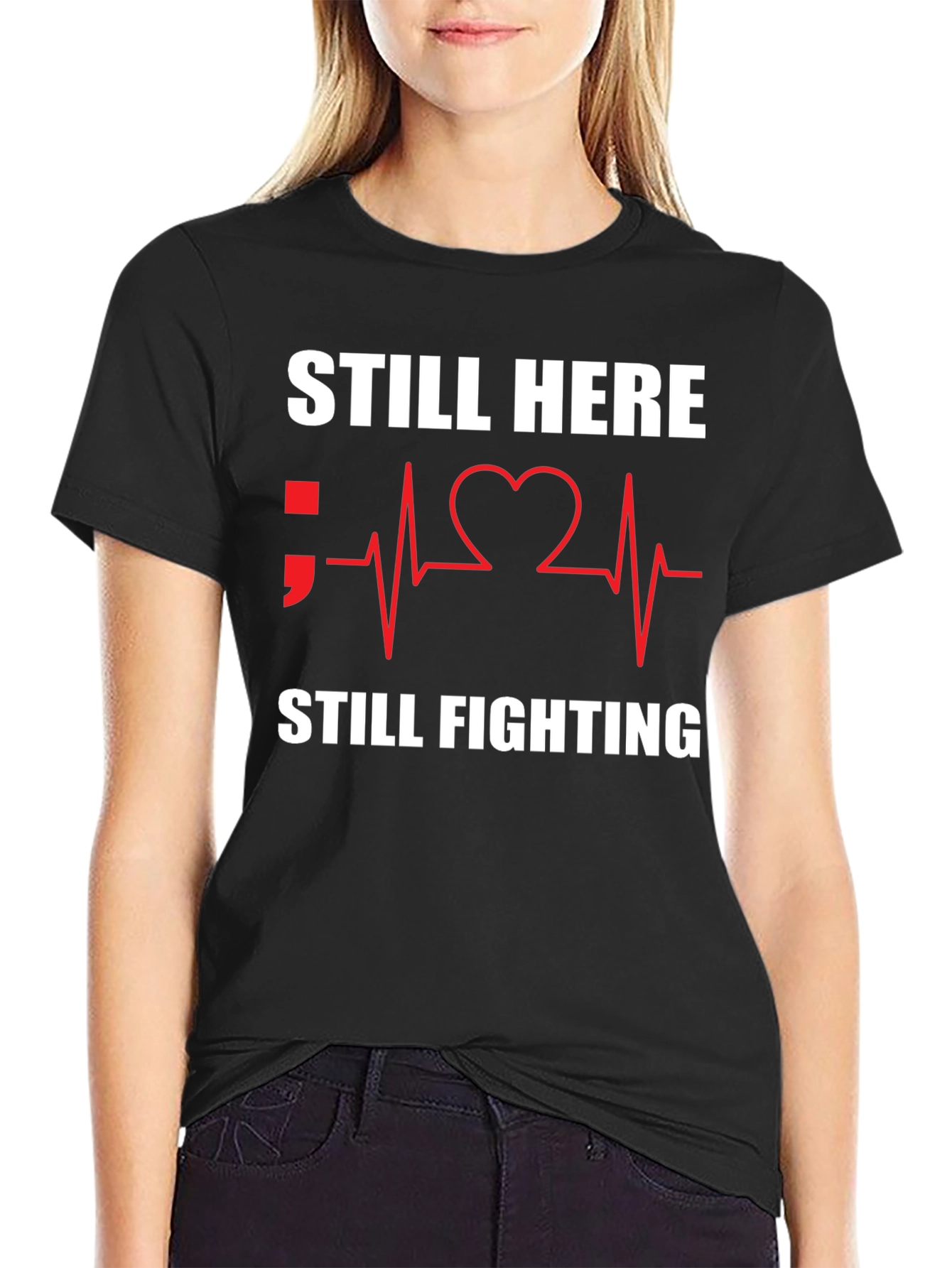 Still Here Still Fighting T-Shirt Black