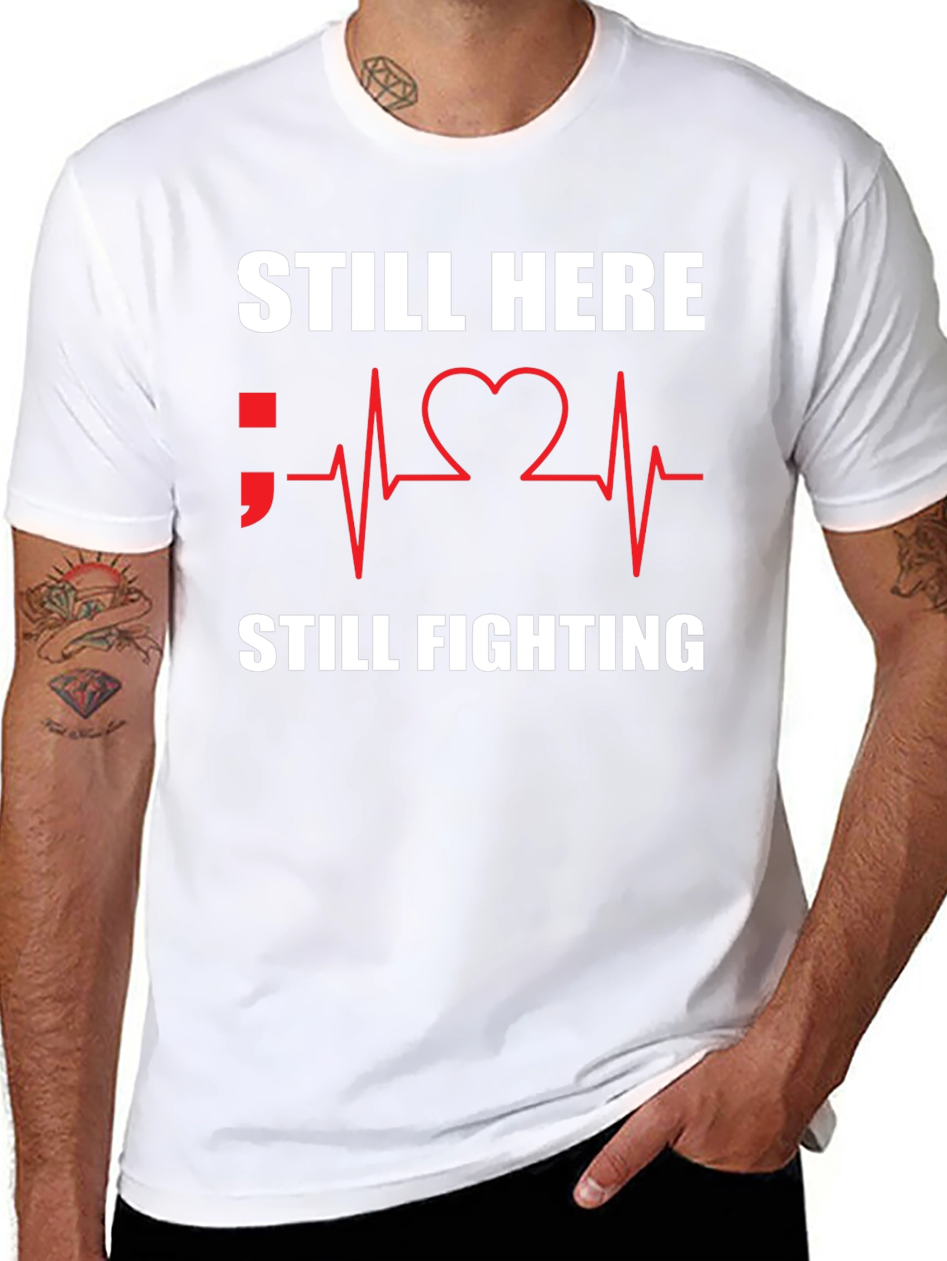 Still Here Still Fighting T-Shirt Black