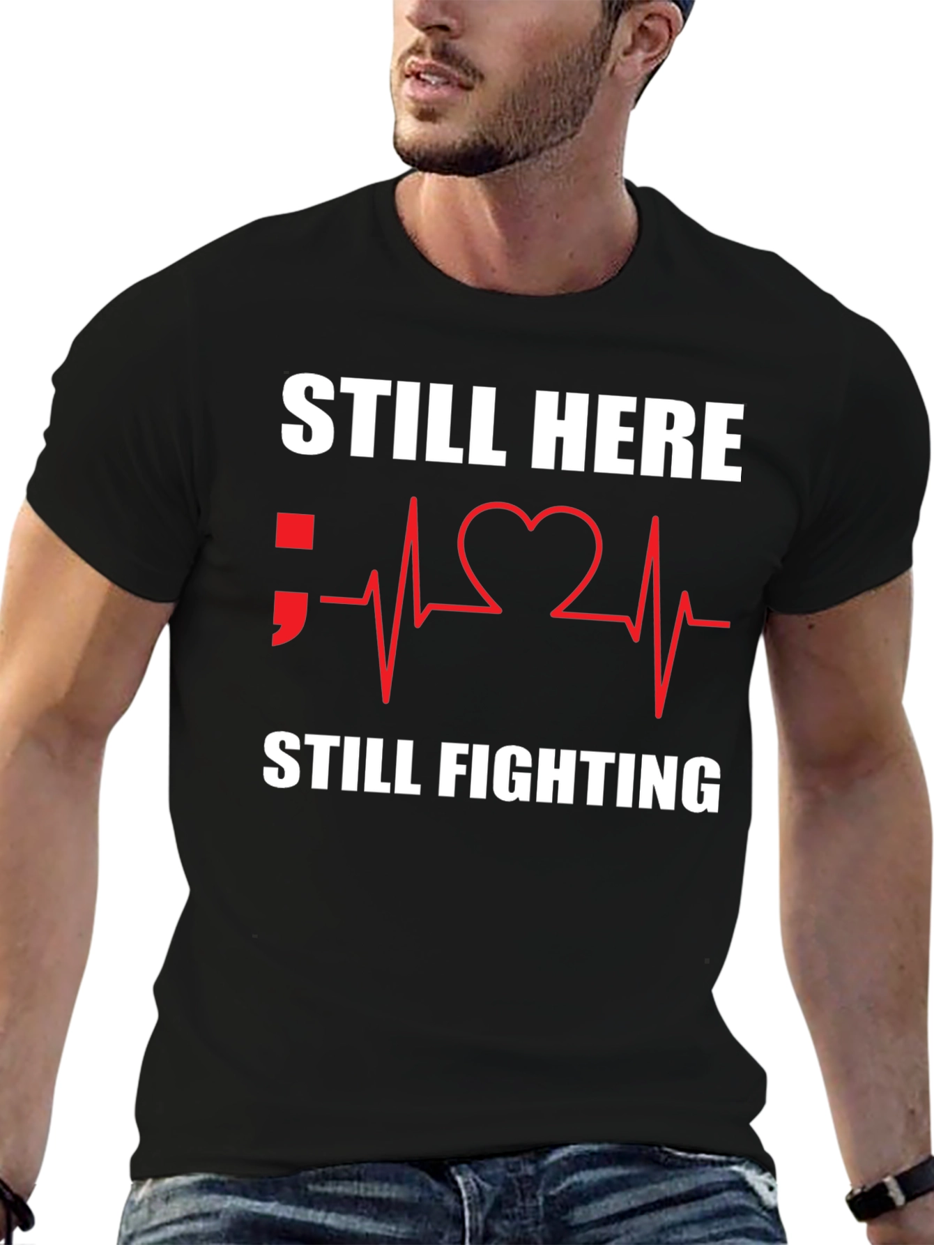 Still Here Still Fighting T-Shirt Black