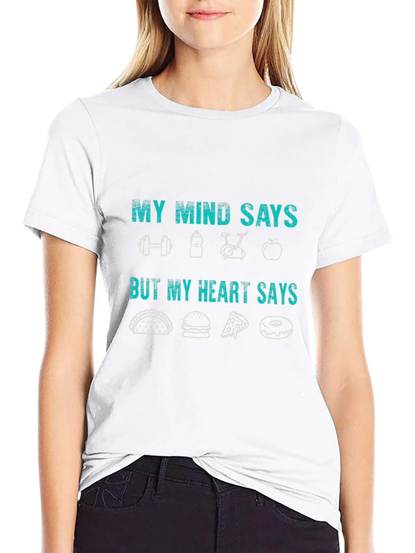 My Mind Says Gym Heart Says Food T-Shirt